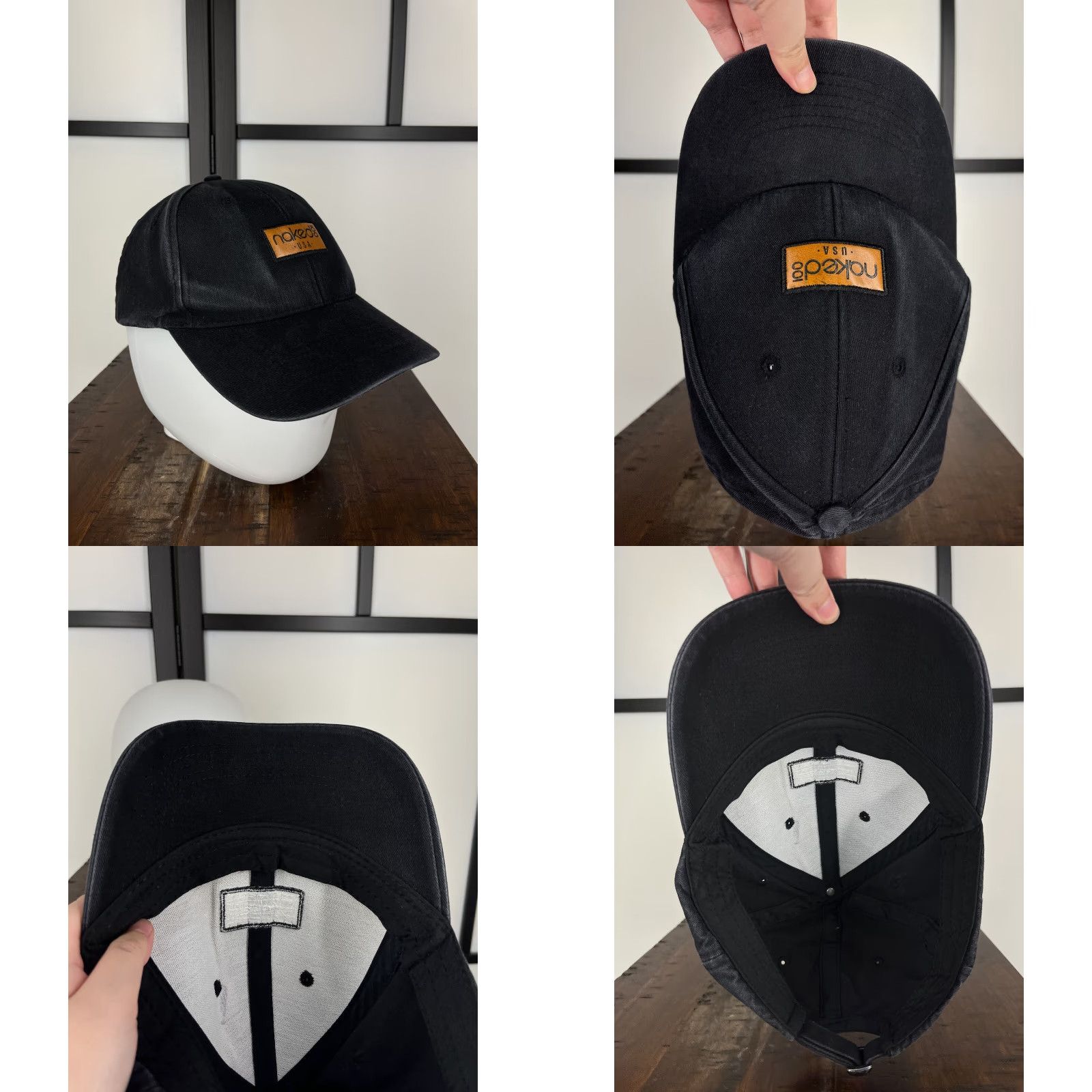 Vintage Naked 100 Hat Cap Strap Back Adult One Size Black Cotton Baseball Cap Outdoor Mens Size ONE SIZE - 8 Thumbnail