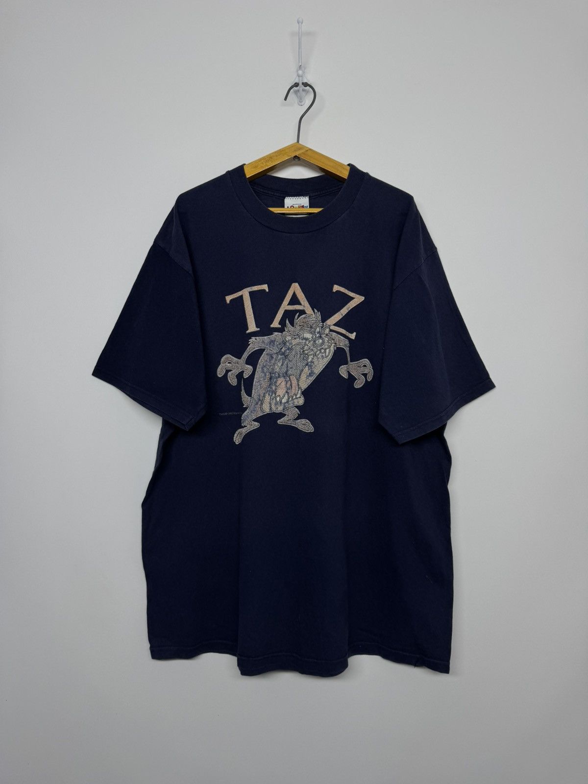 Disney Rare! 1990’s Vintage Looney Tunes Taz Disney T Shirt Size US XL / EU 56 / 4 - 2 Thumbnail
