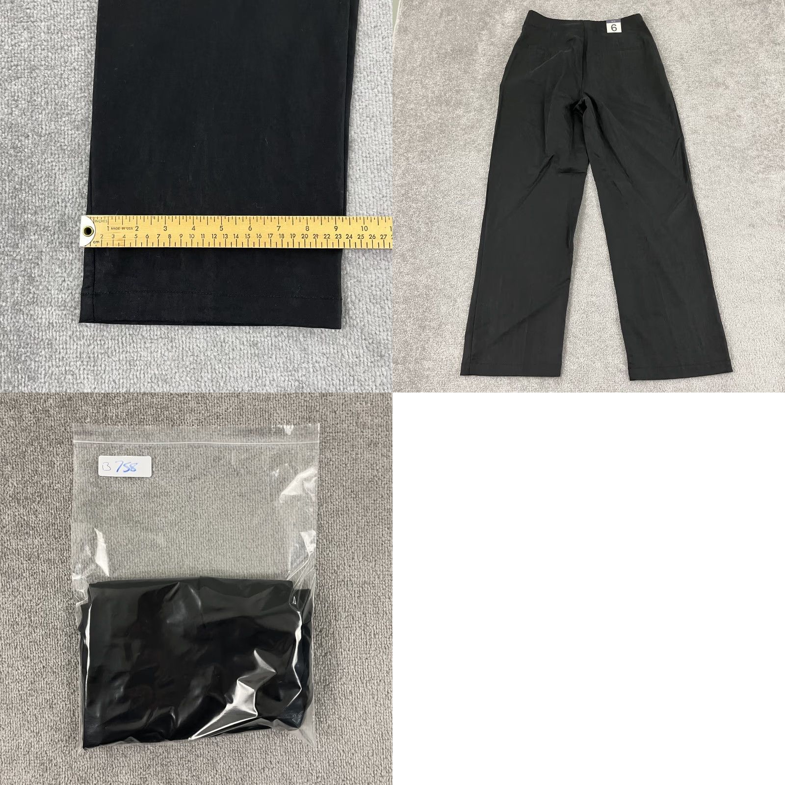 Gap Gap High Rise Wide Leg Pants Women Size 6 Black Casual Trouser 29x29 Size 28" / US 6 / IT 42 - 8 Thumbnail