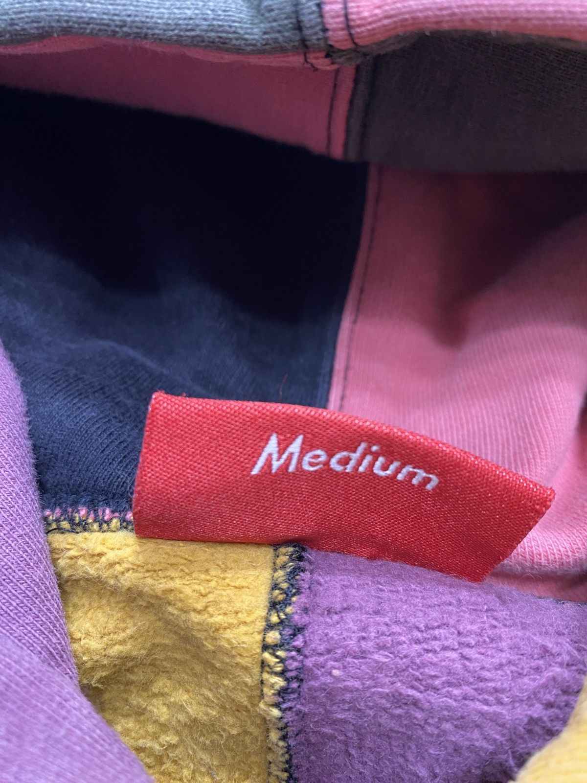 Supreme Supreme Patchwork Hoodie Black (FW17) Size US M / EU 48-50 / 2 - 5 Thumbnail