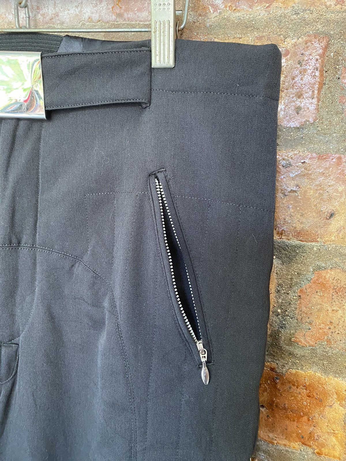 Jean Paul Gaultier AW03 JPG Homme Bondage padded Zipper rider pants Size US 34 / EU 50 - 10 Thumbnail