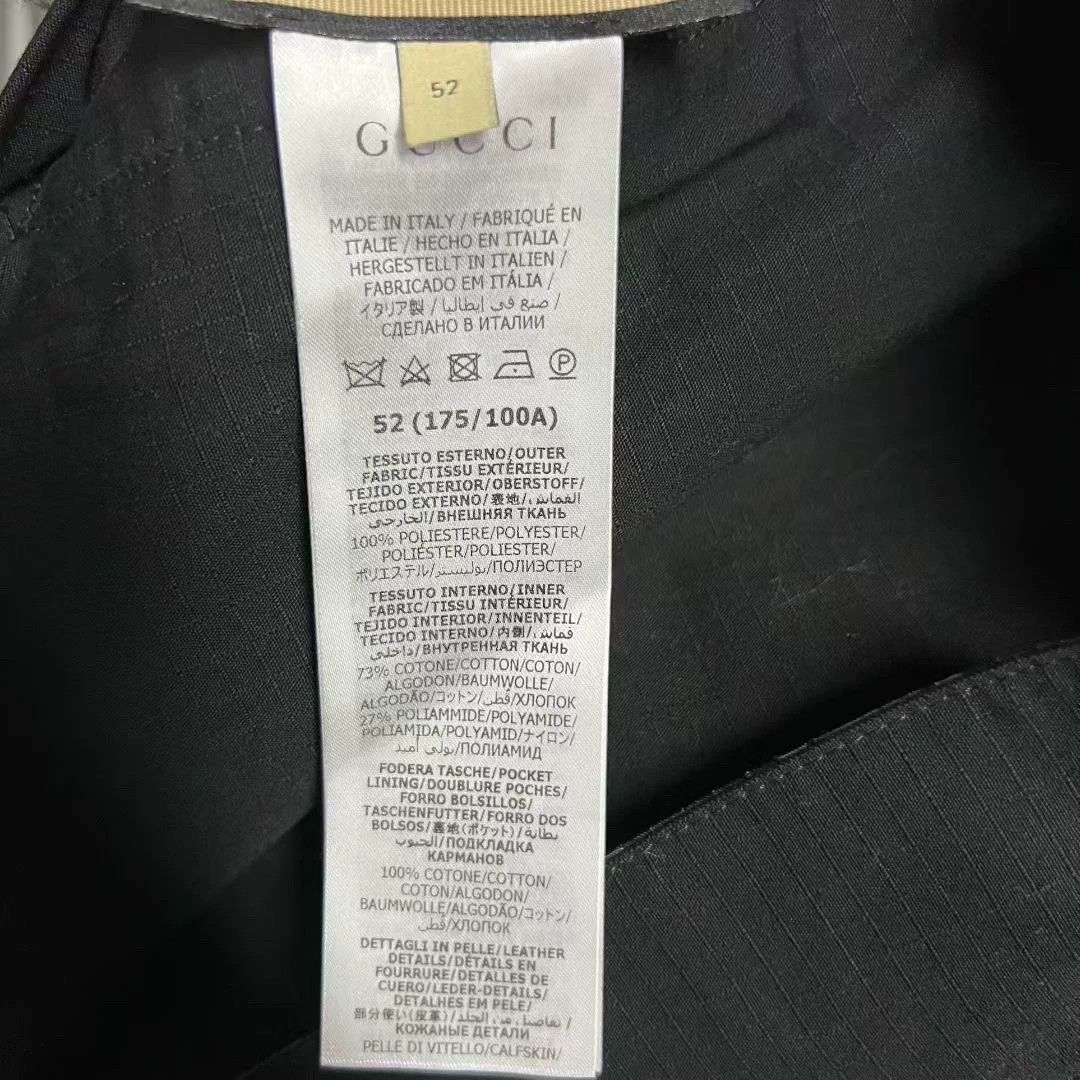 Gucci gucci black logo zip-up long sleeve jacket Size US L / EU 52-54 / 3 - 4 Thumbnail