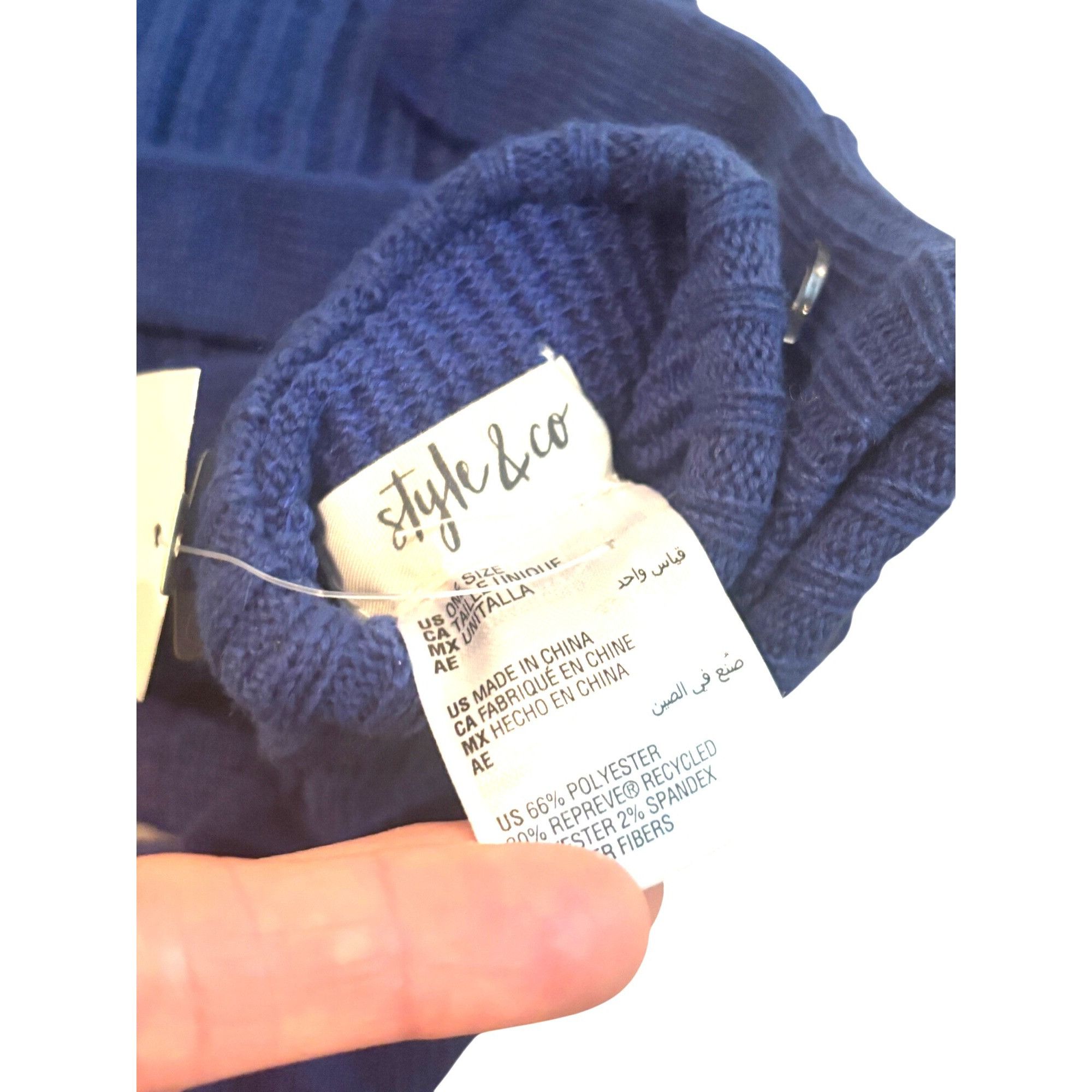 Other Style & Co Women's Solid Shine Cuff Beanie, and Tech-tip Gl Size ONE SIZE - 5 Thumbnail