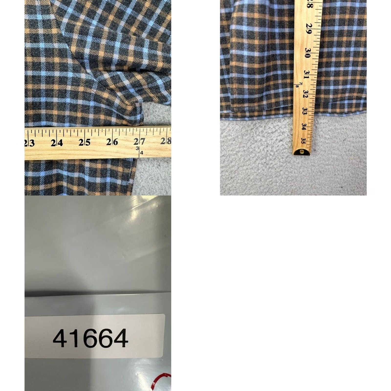 Orvis VINTAGE Orvis Shirt Mens XL Blue Multi Tattersall Check Flannel Button-Down Pocket Size US XL / EU 56 / 4 - 8 Thumbnail