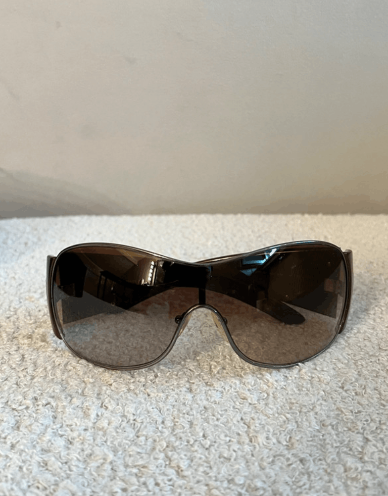 Prada PRADA Sunglasses Flame 2004 Star Mask Fire Chrome Silver Size ONE SIZE - 4 Thumbnail