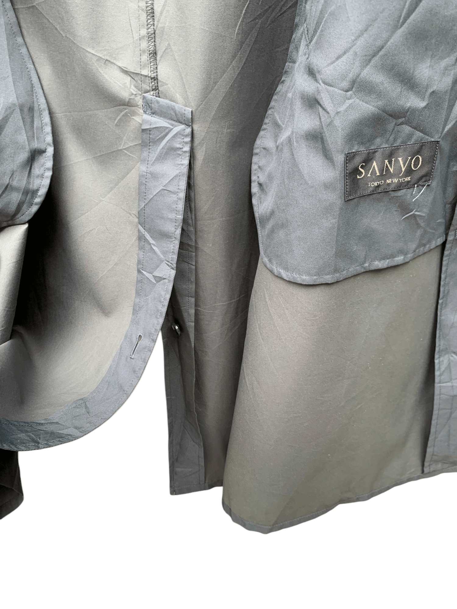 Sanyo Vintage Sanyo Button Trench Jacket Size US L / EU 52-54 / 3 - 10 Thumbnail