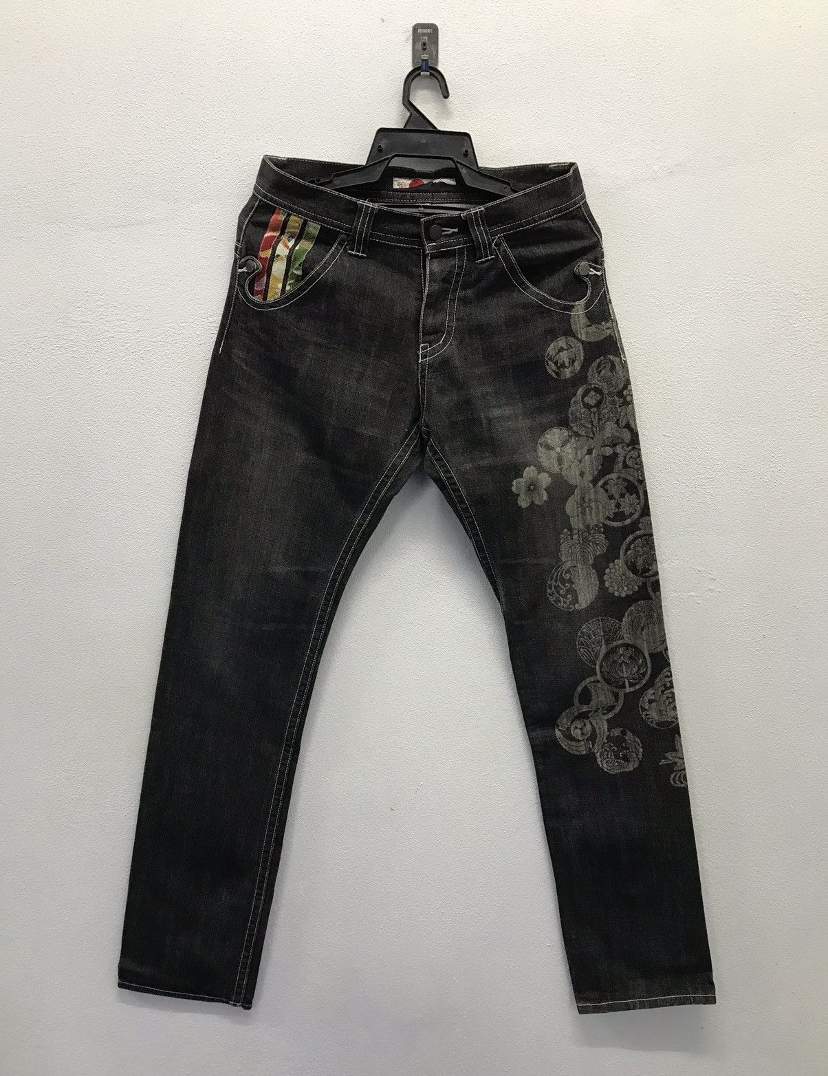 Japanese Brand Vintage Gemstone Denim Pants Size US 30 / EU 46 - 1 Thumbnail