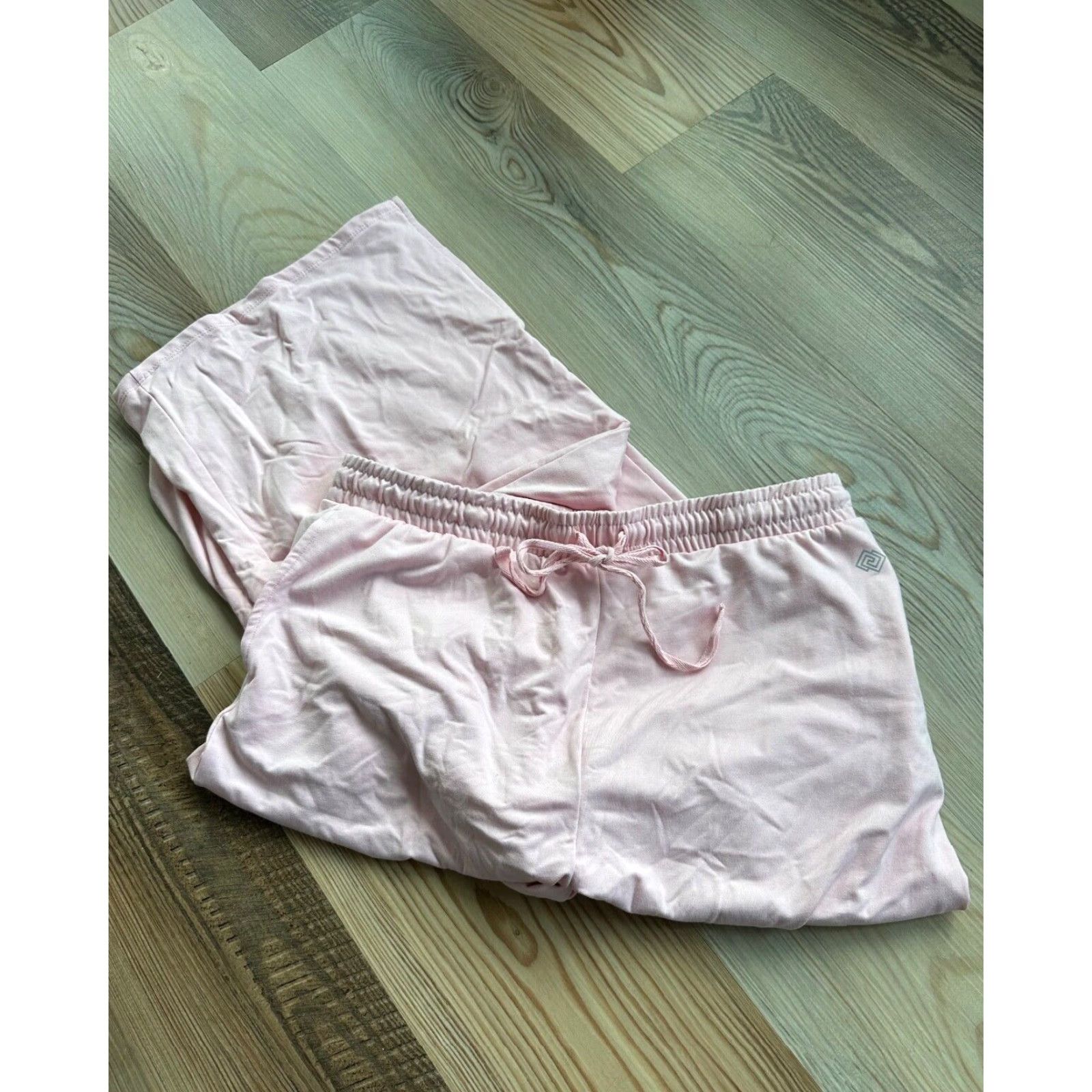 Vintage Zelos Womens Pants Large Pink Comfort Wide Leg Sweatpants Drawstring Pull On Size 36" / US 14 / IT 50 - 2 Thumbnail