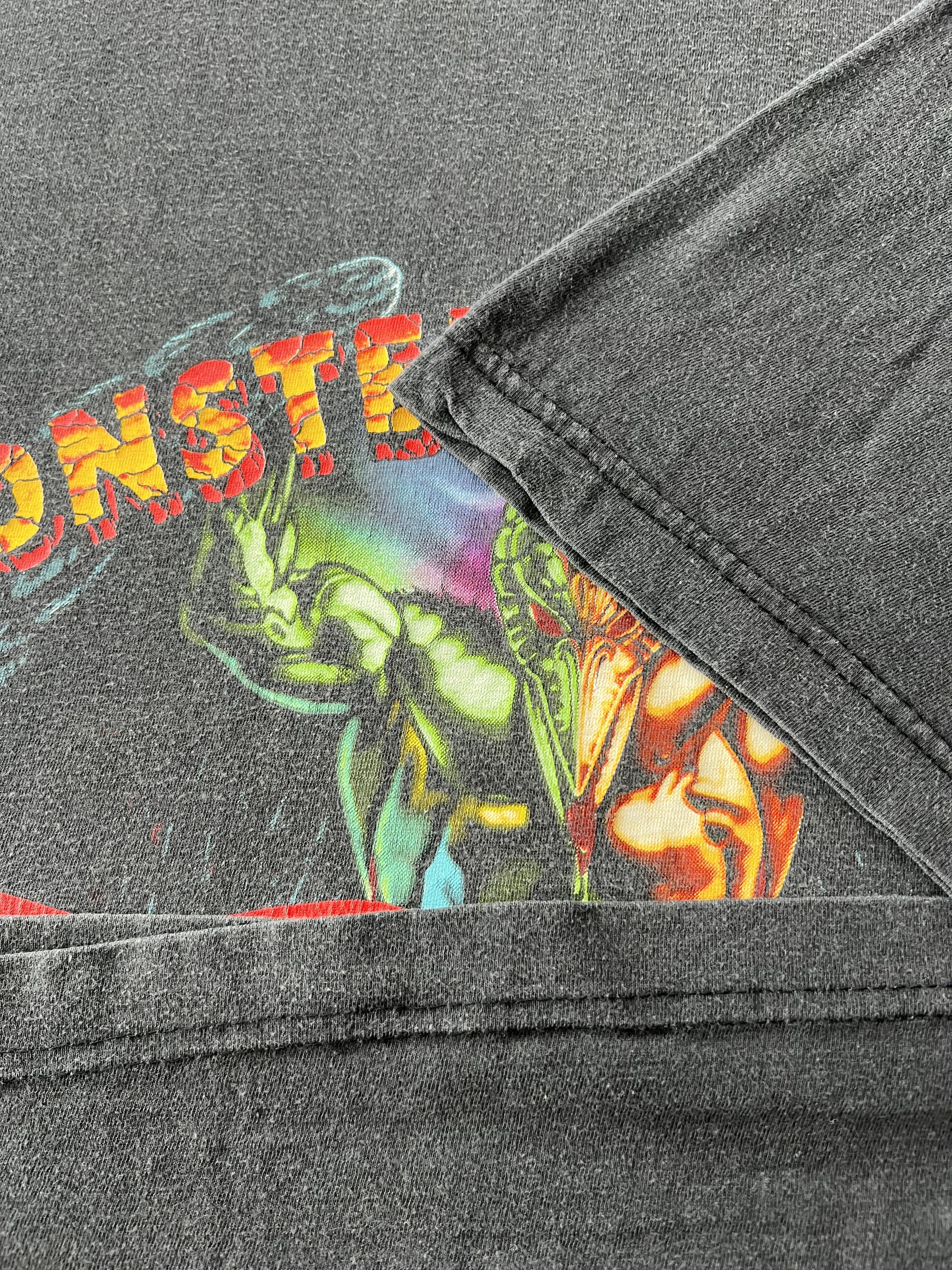 Band Tees Vintage 1994 Monster of Rock Donington Faded Black T-shirt Size US XL / EU 56 / 4 - 7 Thumbnail