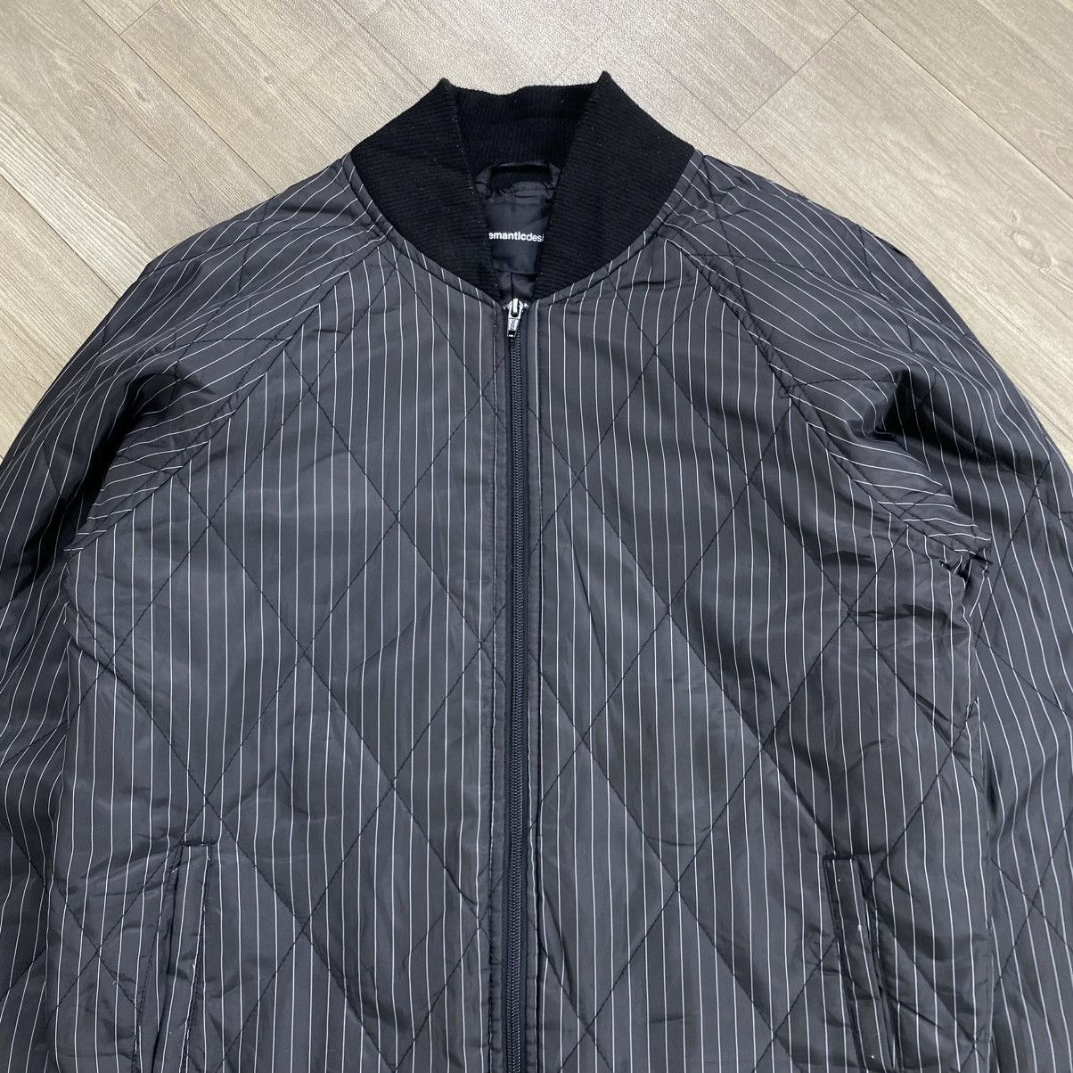 semanticdesign 2000s Vintage SematicDesign Quilted Striped Inner Jacket Size US L / EU 52-54 / 3 - 2 Thumbnail