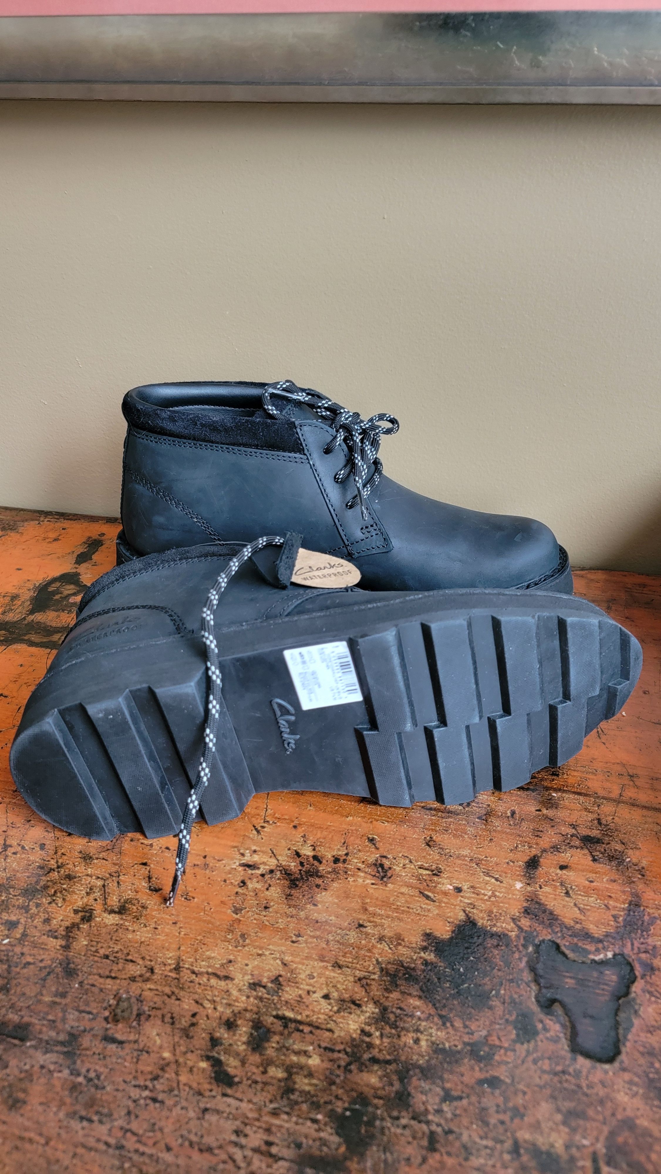 Clarks Man's Boots Clarks Corston DB Waterproof Size US 7.5 / EU 40-41 - 11 Thumbnail