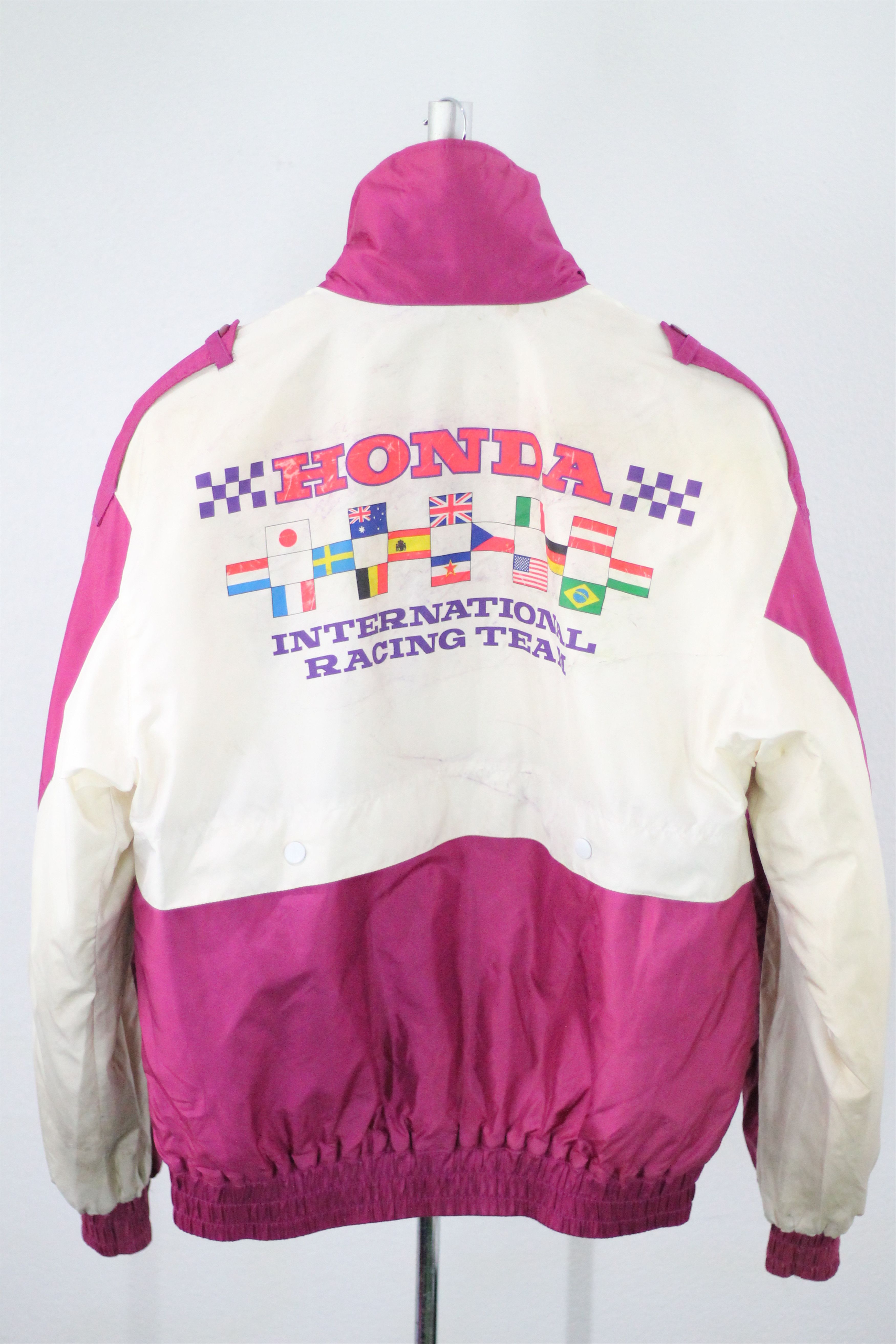 Honda × Vintage RARE! Vintage HONDA INTERNATIONAL RACING TEAM Jacket. Size US L / EU 52-54 / 3 - 8 Thumbnail