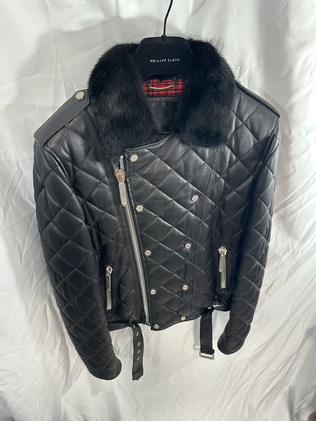Philipp Plein Philipp Plein Leather Jacket Quilted Size US L / EU 52-54 / 3 - 3 Thumbnail