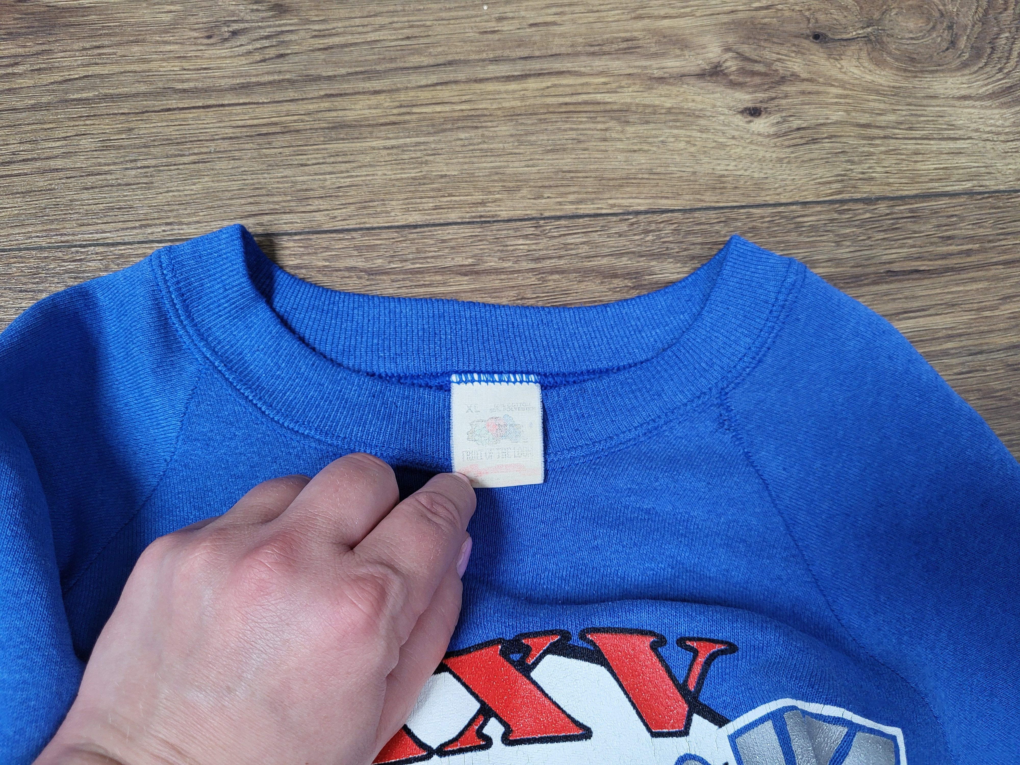 NFL Super Bowl XXV Buffalo Bills NFL 90s sweatshirt Size US XL / EU 56 / 4 - 10 Thumbnail