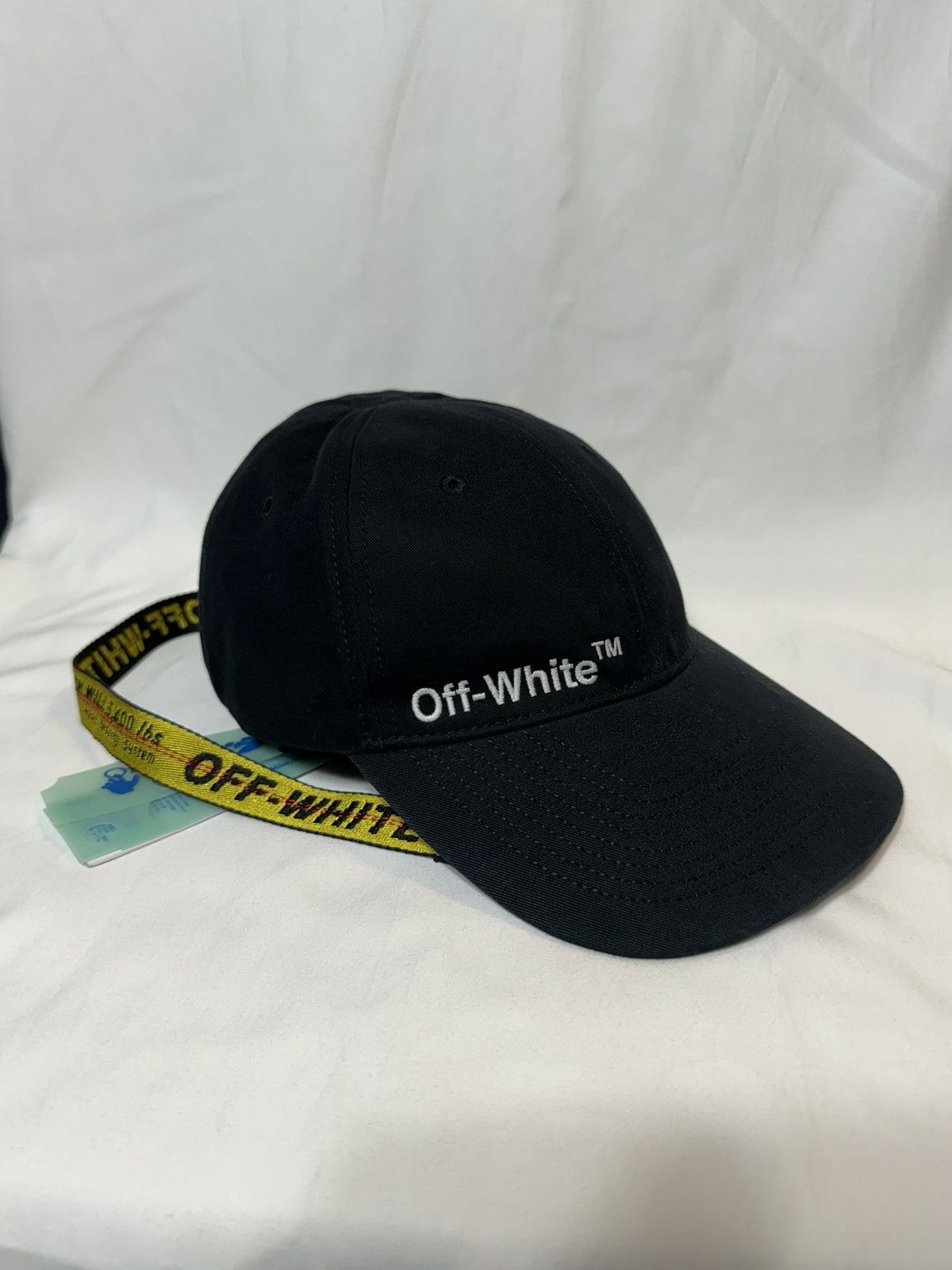 image of Off White Off-White Logo Hat in Black, Women's