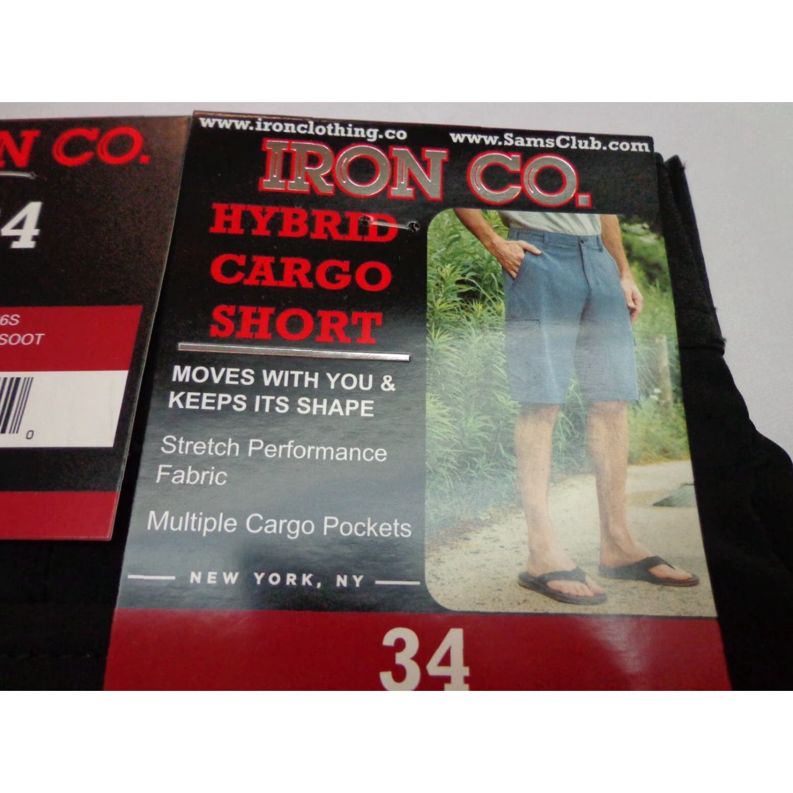 CO Iron Co Stretch Performance Hybrid Cargo Shorts Black Soot Size 34 Size US 34 / EU 50 - 4 Thumbnail