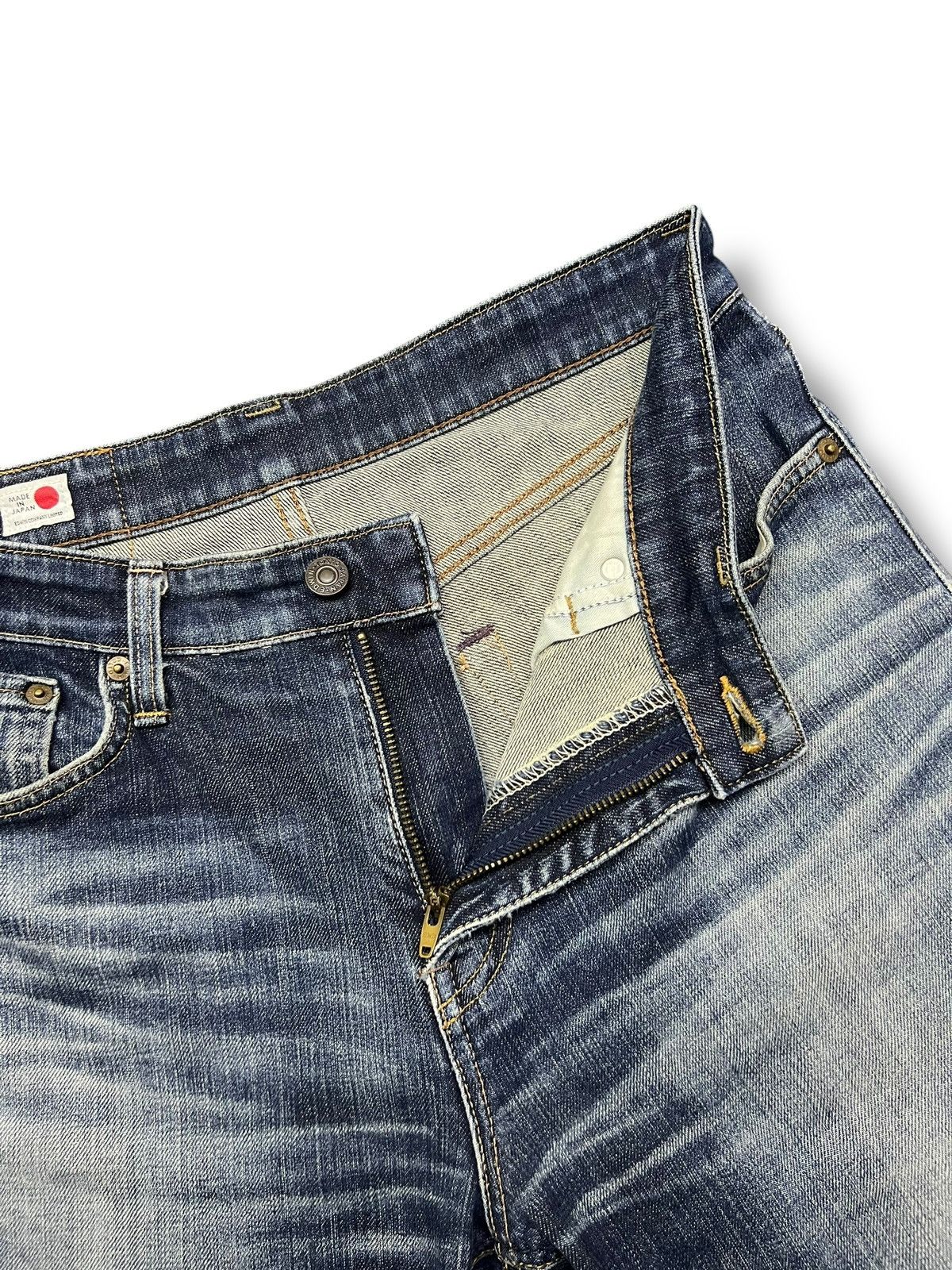 Edwin Vintage Edwin 503 Japan - Faded Wash, Distressed Denim Size US 31 - 9 Thumbnail
