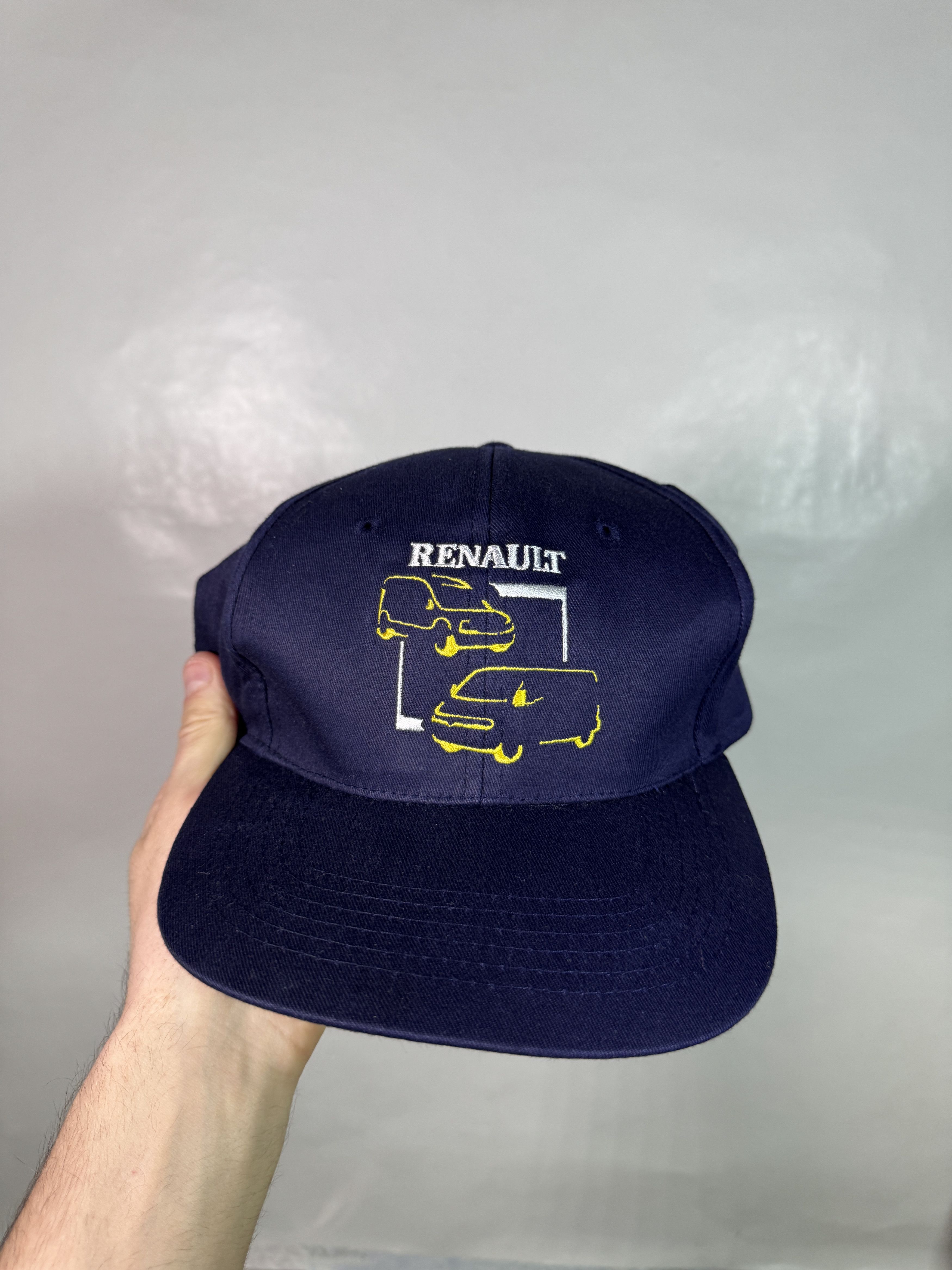 Vintage Vintage Renault Cap Retro Automobie Cars Racing Blue Hat Size ONE SIZE - 2 Thumbnail