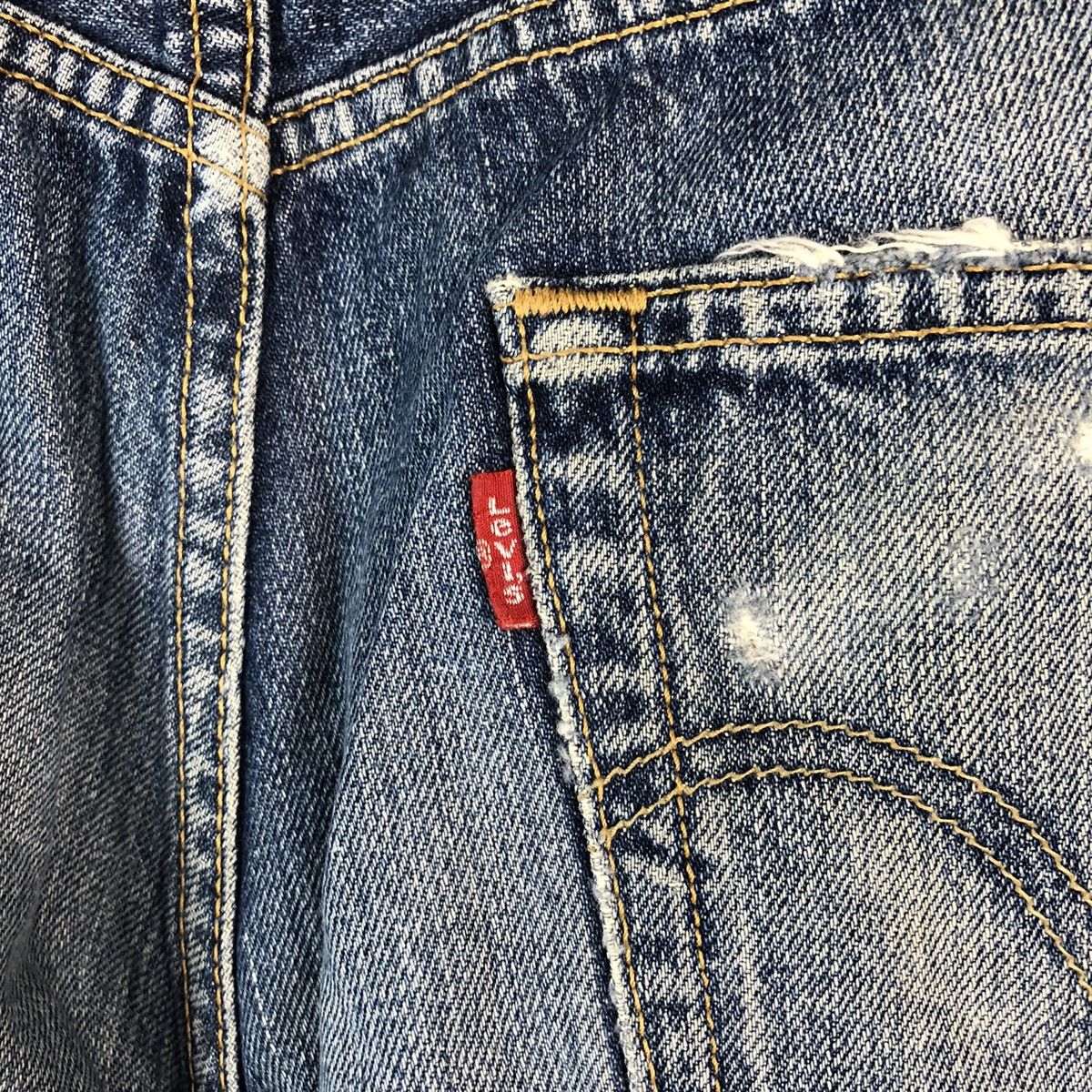 Levi's DLL 501 Levis Blue Distressed Denim Pants #C081 Size US 30 / EU 46 - 21 Thumbnail