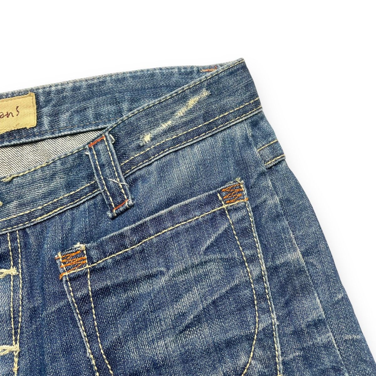 Le Grande Bleu (L.G.B.) SUPER FLARE VINTAGE HOT PEPPER BUTTON FLY DENIM PANTS Size US 32 / EU 48 - 8 Thumbnail