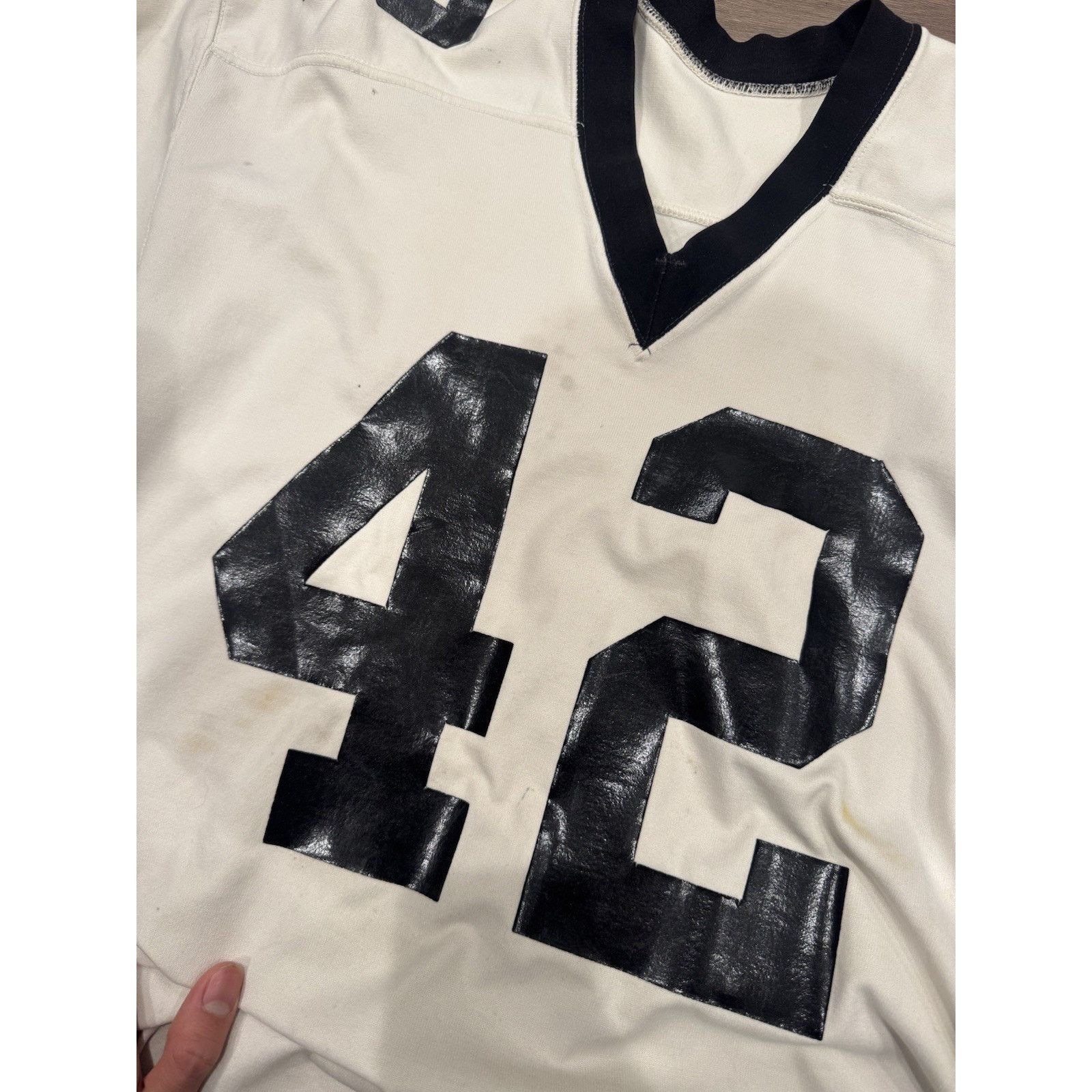 Powers Supply 1950s Powers Athletics football jersey number 42 Size 44 Size US L / EU 52-54 / 3 - 5 Thumbnail