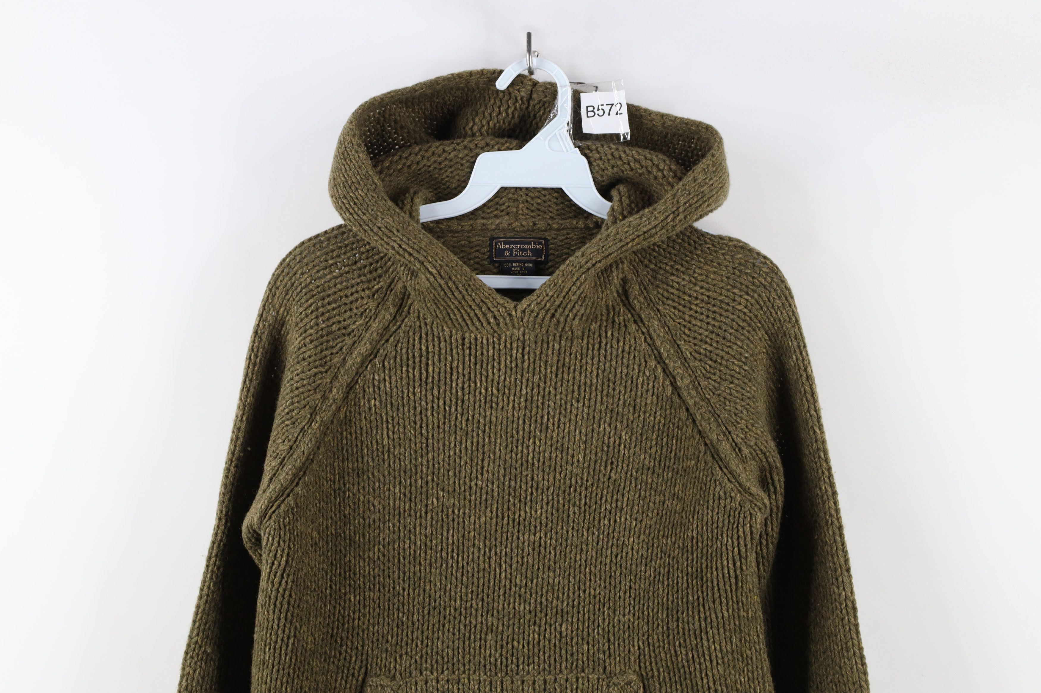 Abercrombie & Fitch × Vintage Vintage 90s Y2K Abercrombie & Fitch Knit Hoodie Babydoll Size M / US 6-8 / IT 42-44 - 2 Thumbnail