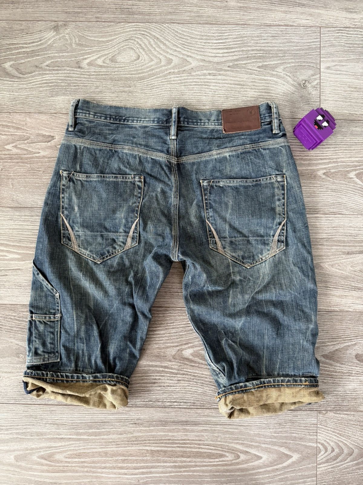 Allsaints Allsaints Spitalfields Japan Denim Opium Swag Y2K Shorts Size US 31 - 20 Thumbnail
