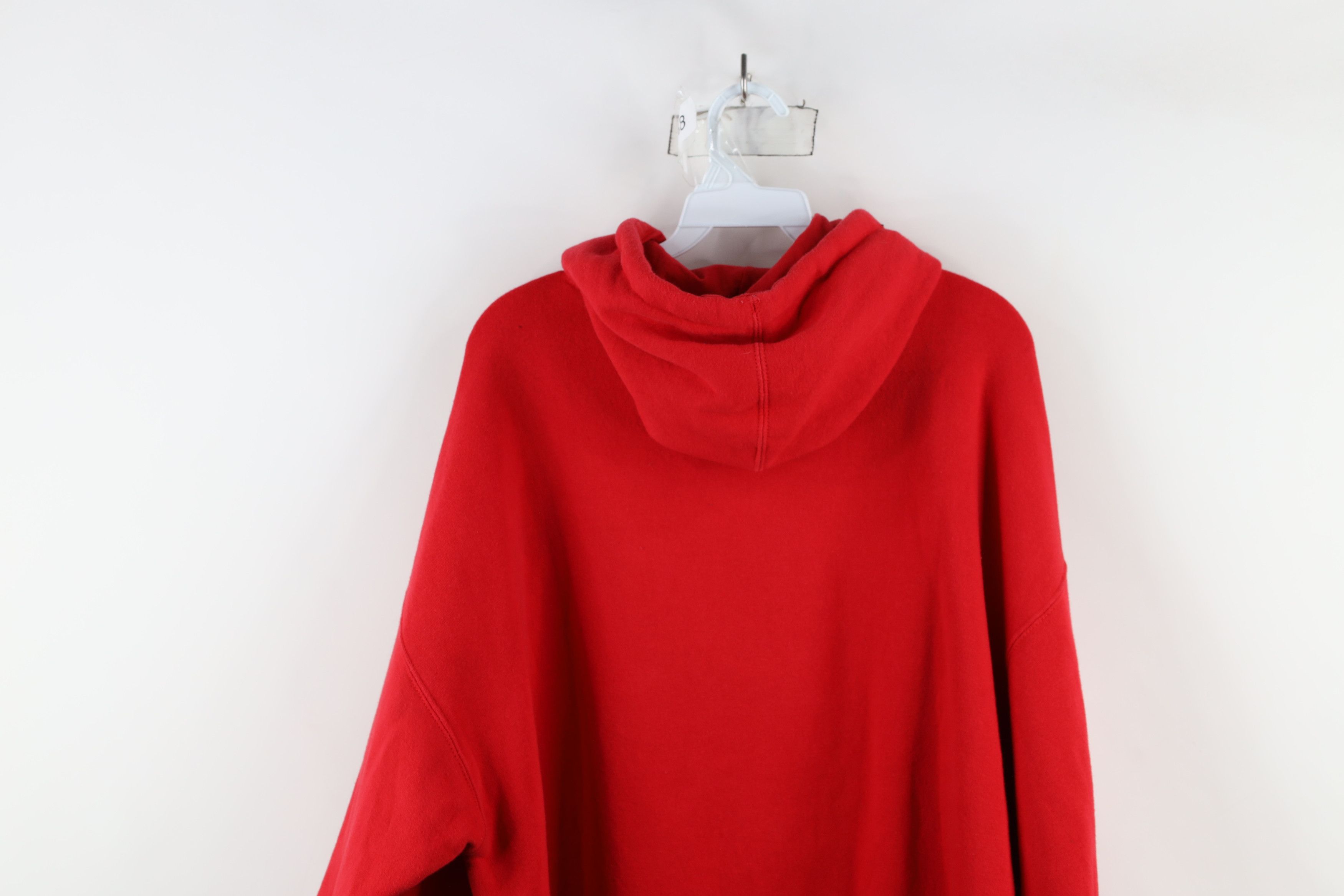 Vintage Vintage 90s Fit Ohio State University Hoodie Sweatshirt Red Size US XL / EU 56 / 4 - 12 Thumbnail
