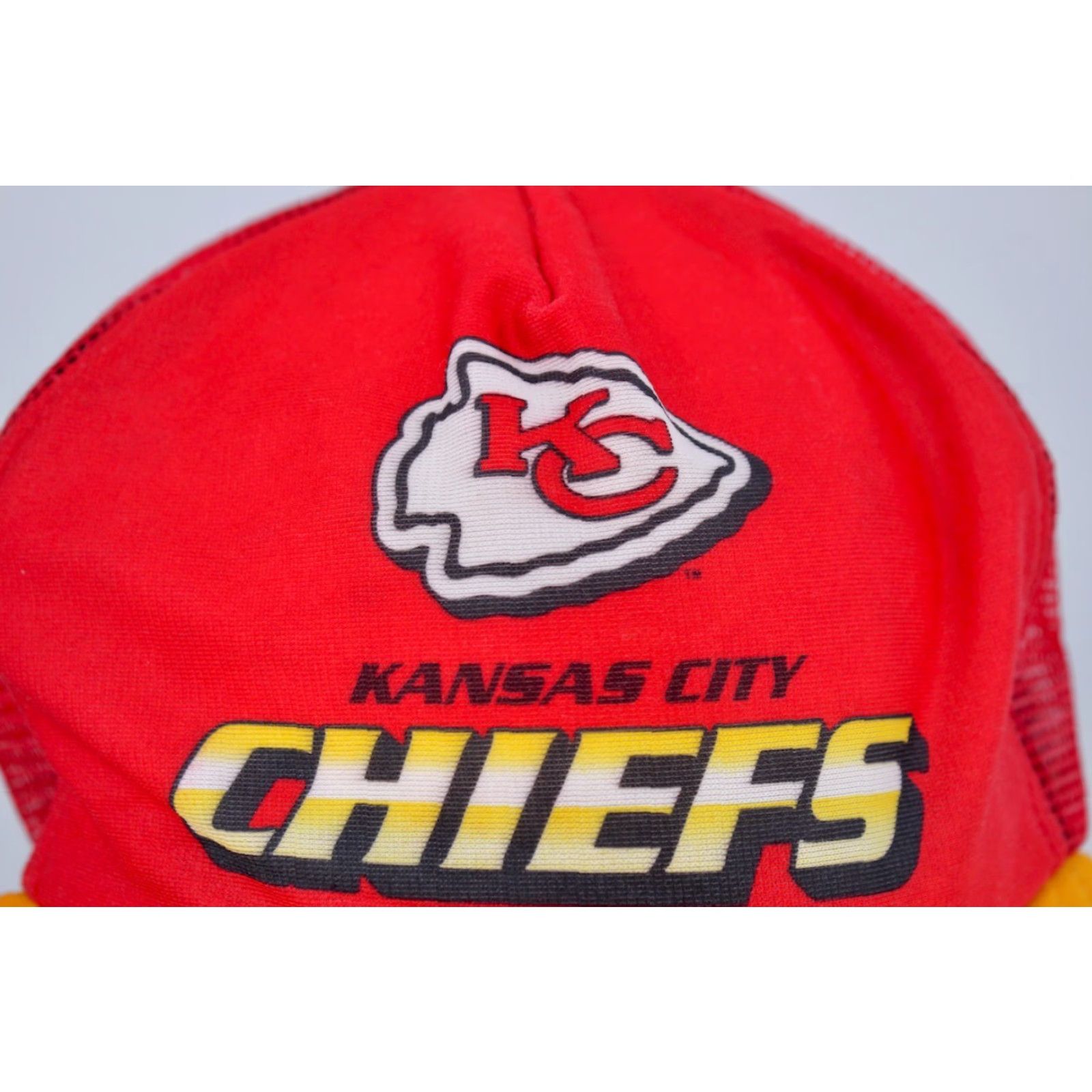 Vintage KC Chiefs Cap Mens One Size Hat Red VTG NFL Kansas City Baseball Style Cap Size ONE SIZE - 6 Thumbnail