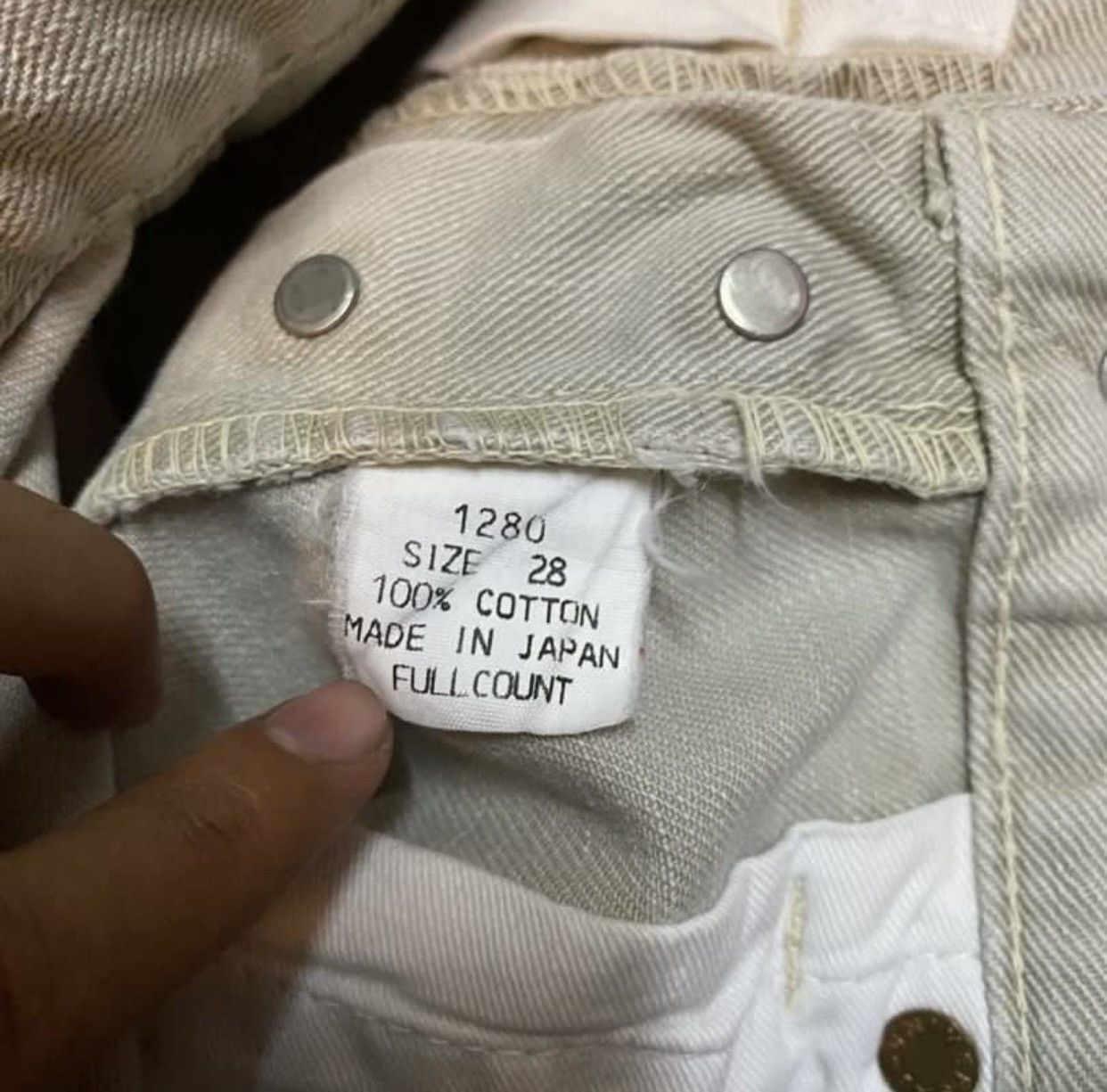 Full Count & Co. Fire vintage Full Count lot 1280 Regular Straight distressed Size US 29 - 8 Thumbnail