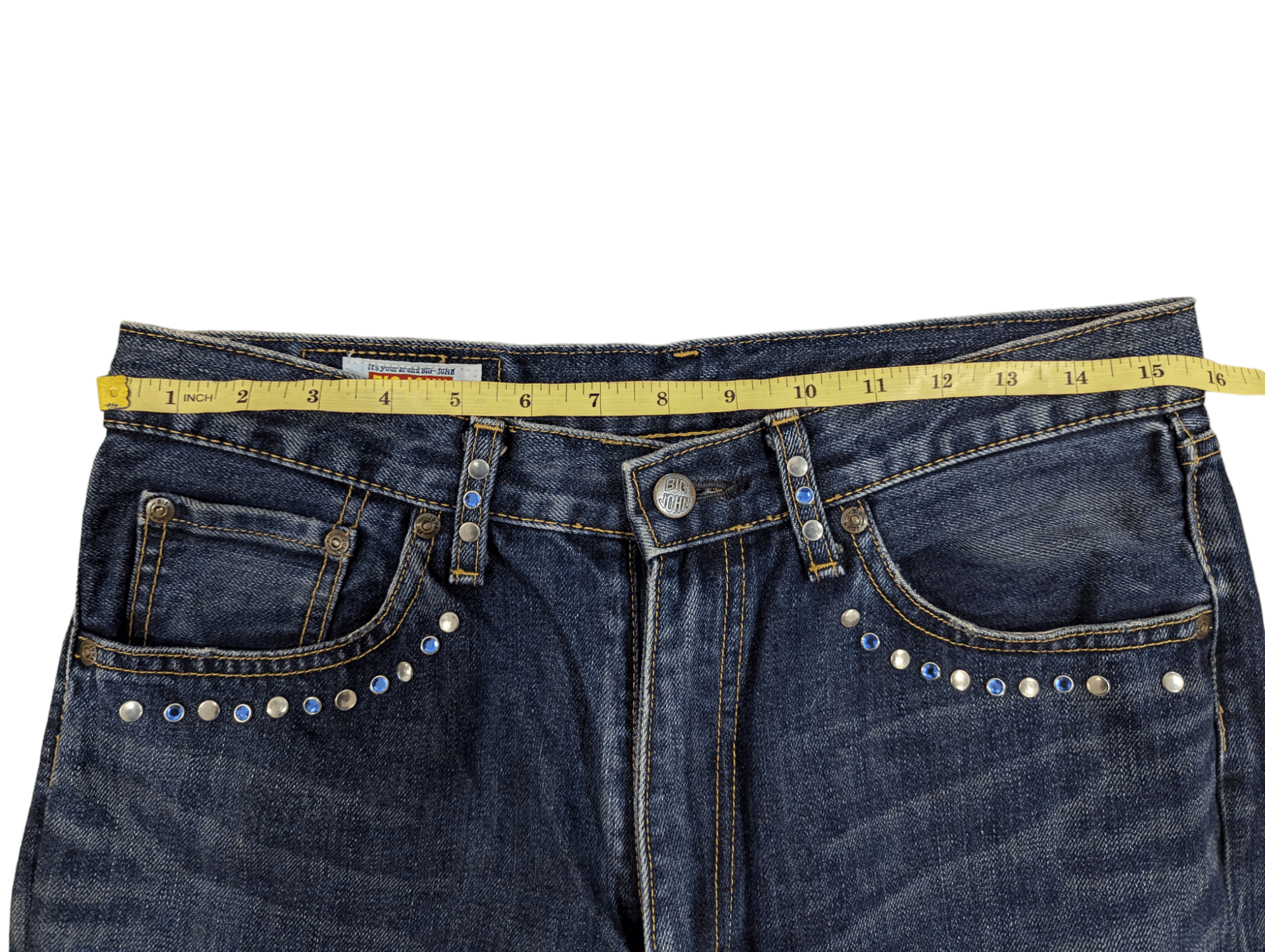 Big John Big John Flare Jeans Studded Flame Denim Size US 32 / EU 48 - 24 Thumbnail
