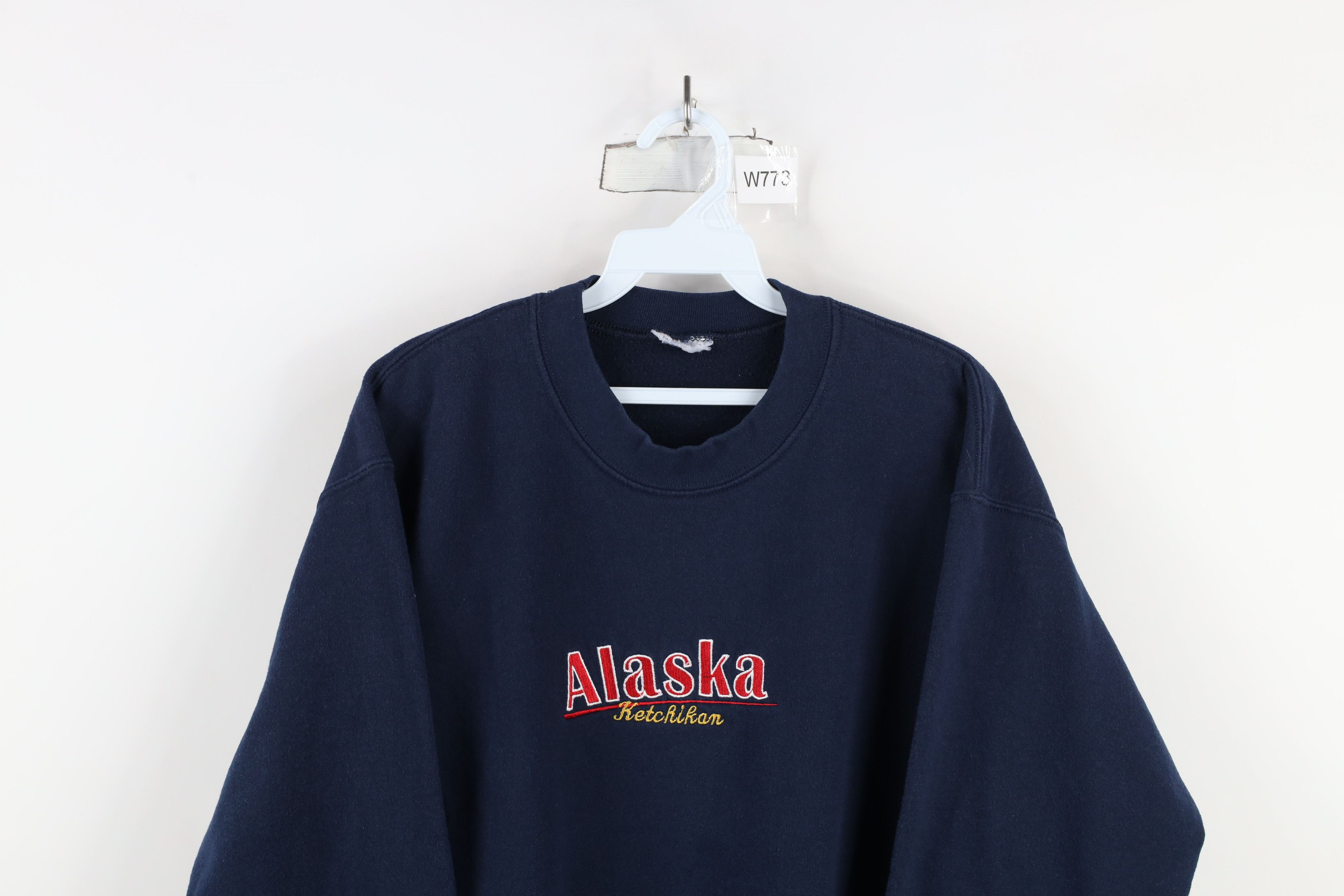 Vintage Vintage 90s Streetwear Ketchikan Alaska Sweatshirt Blue Size US S / EU 44-46 / 1 - 2 Thumbnail