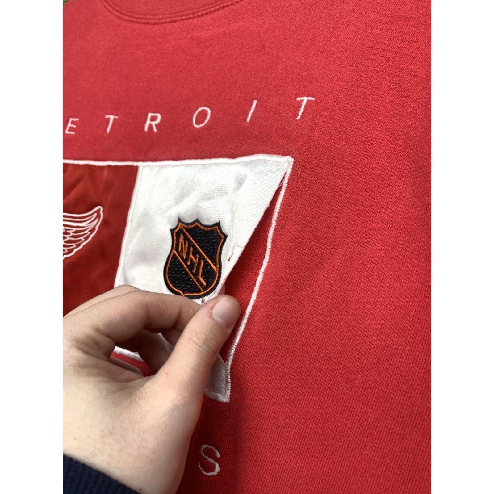 Lee Detroit Red Wings Sweatshirt Mens Large Crewneck Redwings Lee Sport Hockey Y2K Size US L / EU 52-54 / 3 - 4 Thumbnail