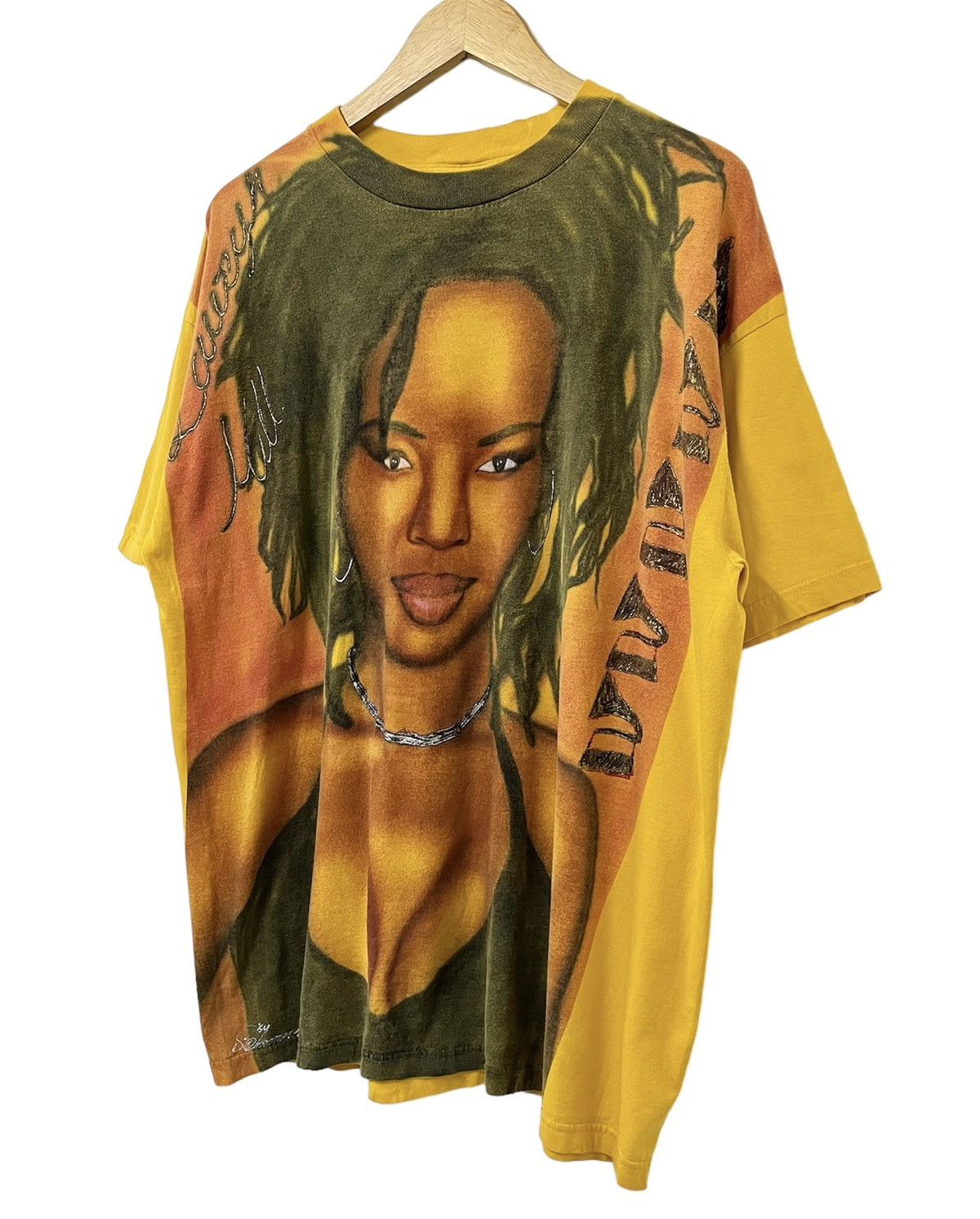 Rap Tees × Vintage VINTAGE 90s LAURYN HILL FUGEES OVP RNB RAP HIP HOP TSHIRT Size US XL / EU 56 / 4 - 3 Thumbnail