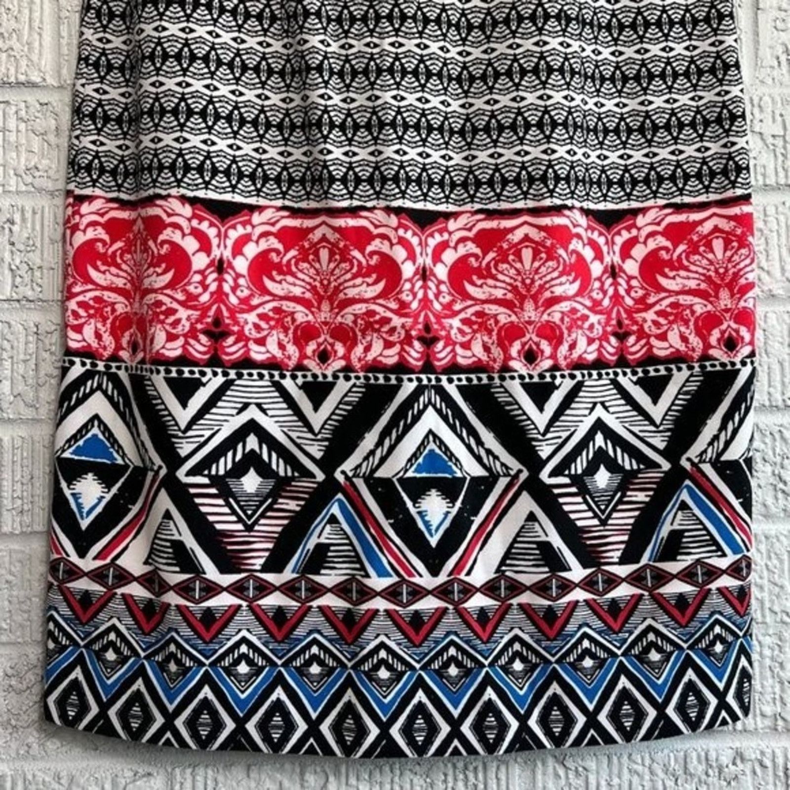 Other Mario Serrani NWT Women's Dress Sz 4 Black White Knee Length Size S / US 4 / IT 40 - 5 Thumbnail