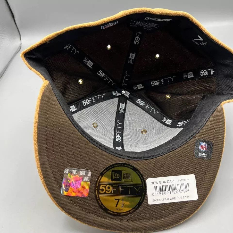 New Era Las Vegas Raiders Hat Men 7 1/2 Suede 59Fifty New Era Fitted Size ONE SIZE - 5 Thumbnail