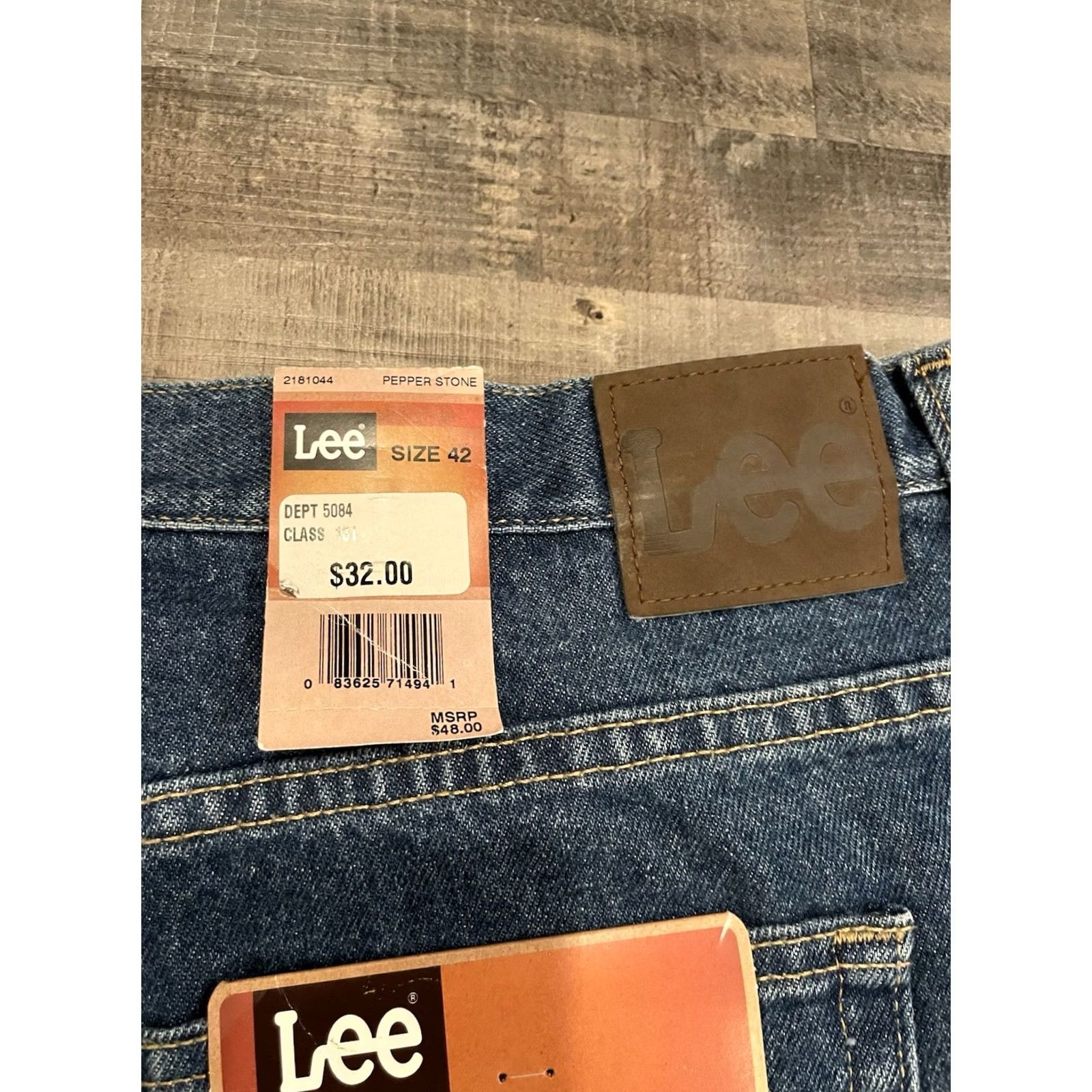 Lee VINTAGE Lee Shorts Cargo Denim Workwear Blue Mens 42 Grunge 90s Cargo Pocket Inseam 10 in Size US 42 / EU 58 - 3 Thumbnail