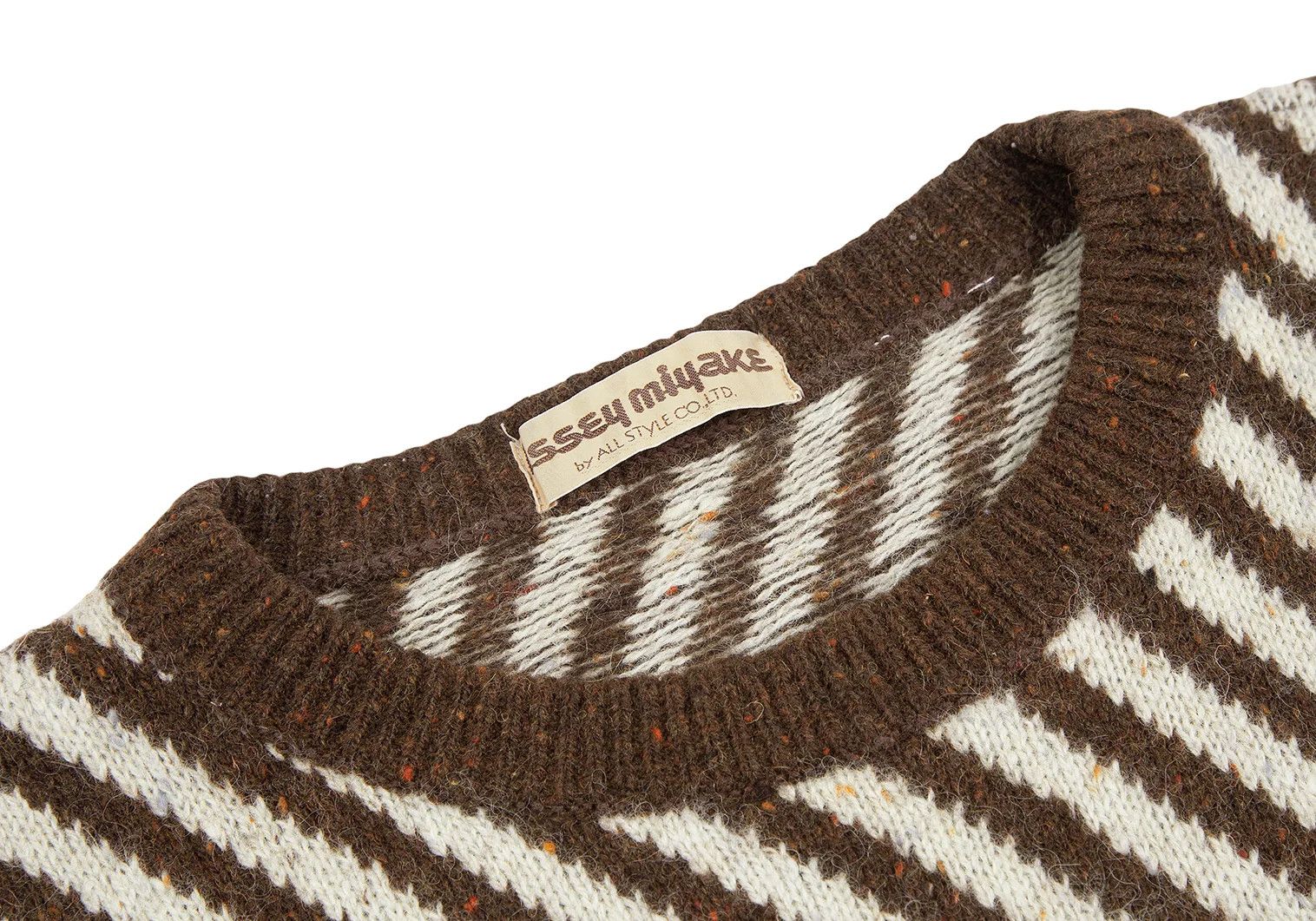 Issey Miyake Pattern Block Design Knit Sweater in Brown and Black, M Size US M / EU 48-50 / 2 - 3 Thumbnail