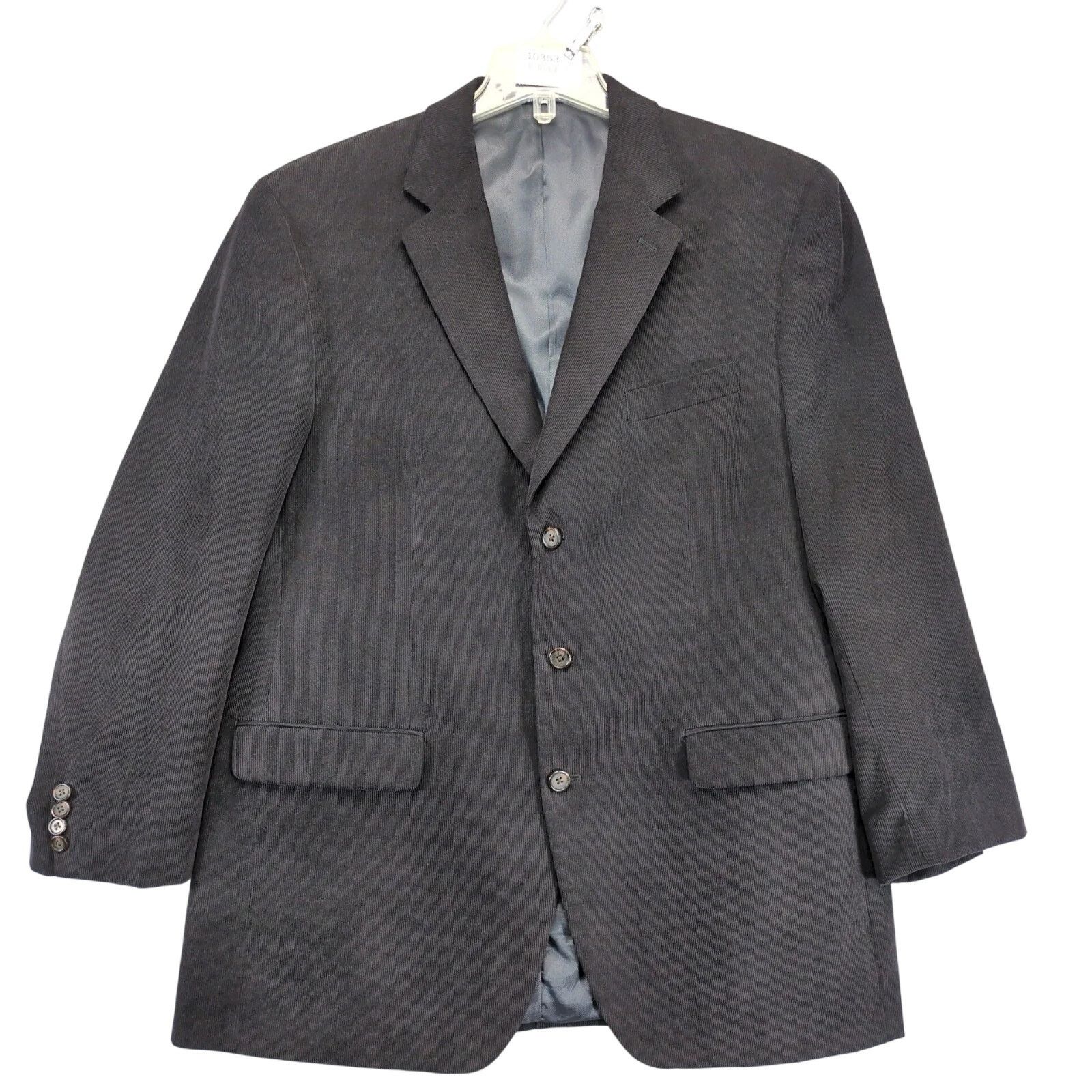 Ralph Lauren Ralph Lauren Black Corduroy Sports Coat 44L Blazer Jacket Size 44L - 1 Thumbnail