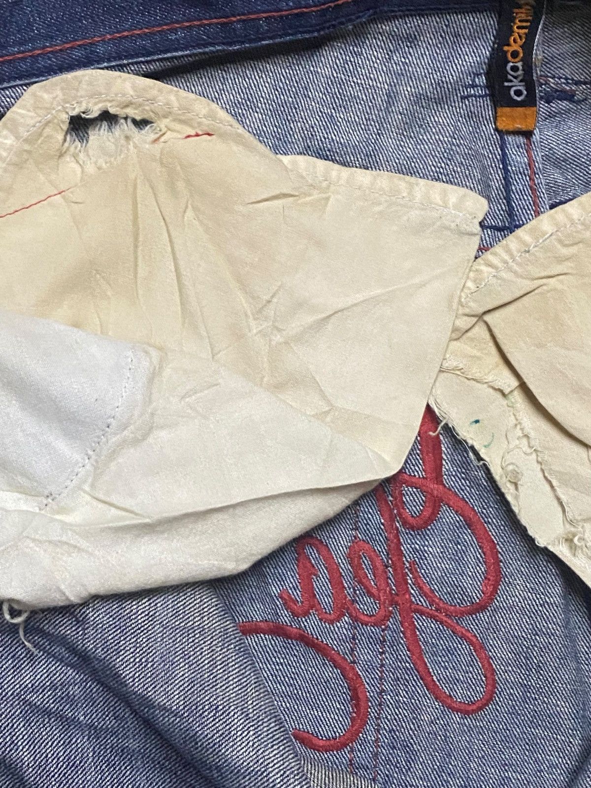 Akademiks Waist 40-41 Akademiks Mud Wash Distressed Embroidery Baggy Size US 40 / EU 56 - 18 Thumbnail
