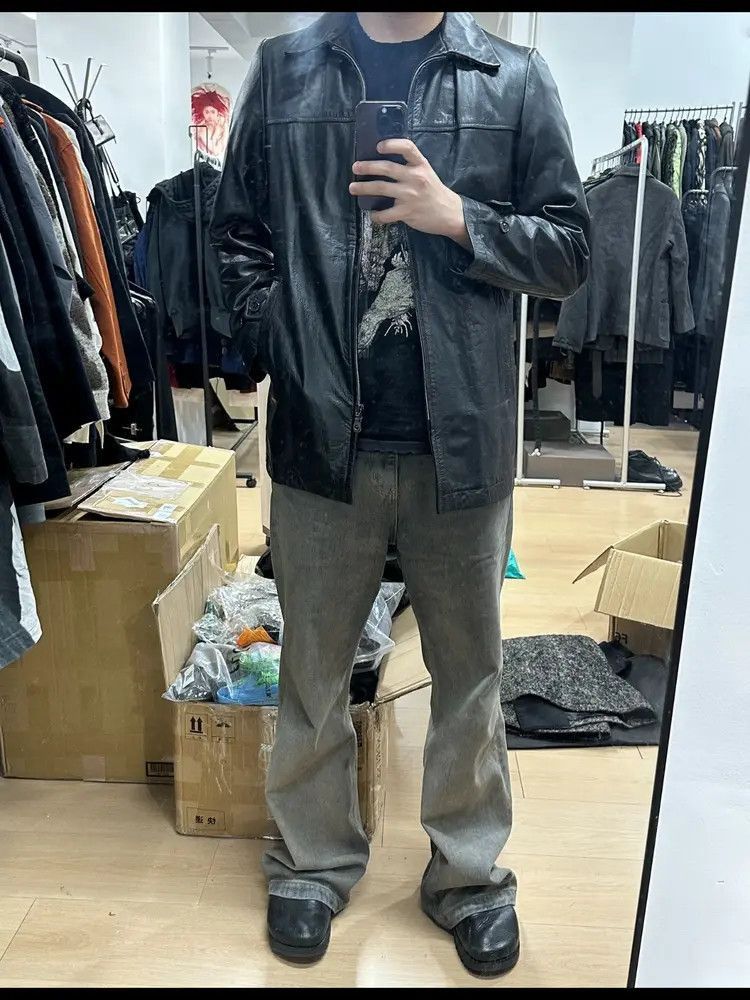 Yohji Yamamoto Yohji Yamamoto Y's AAR Leather Work Jacket Mojos916929 Size US M / EU 48-50 / 2 - 9 Thumbnail