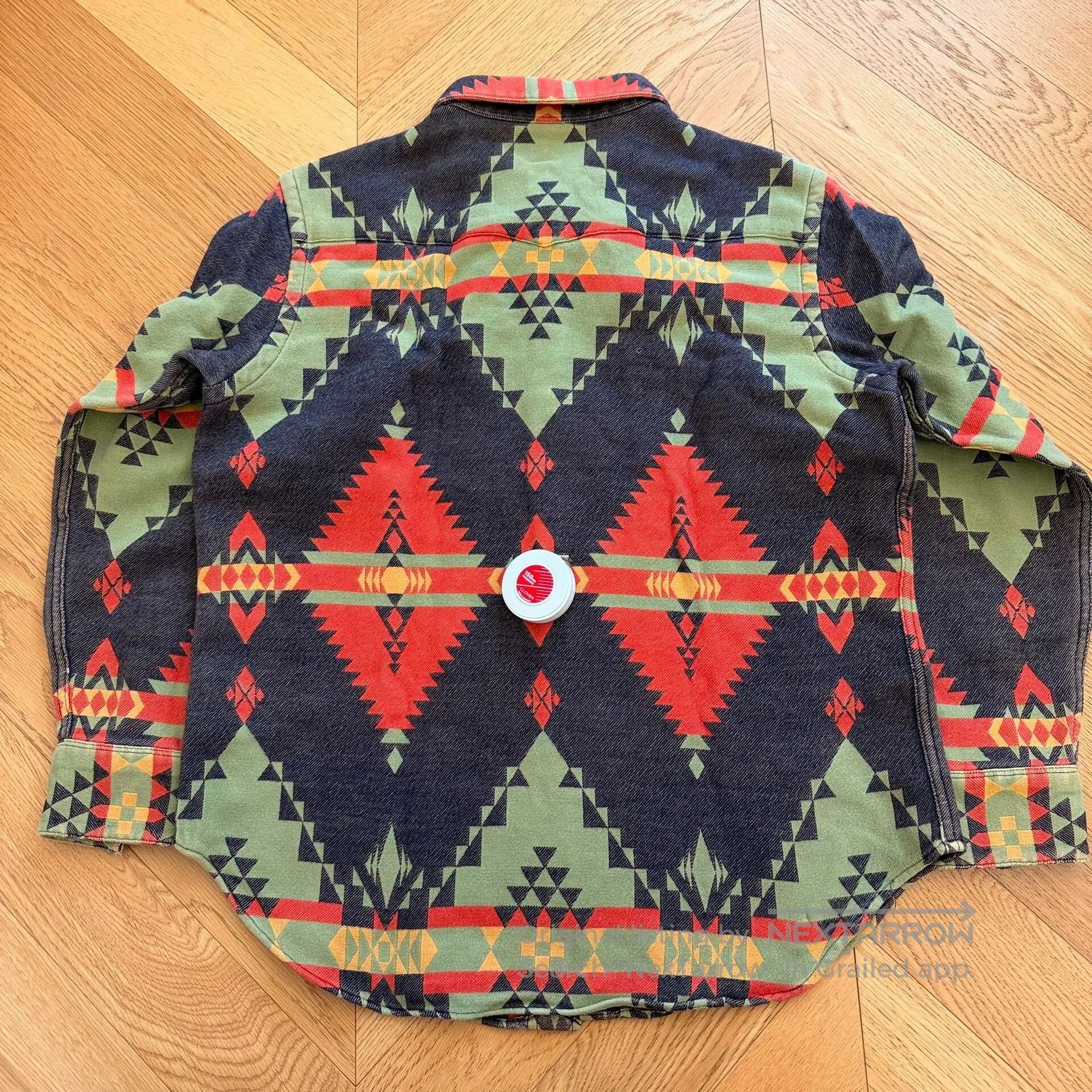 RLX Ralph Lauren Vintage Thick Southwestern Outdoor Shirt. Size US XL / EU 56 / 4 - 6 Thumbnail