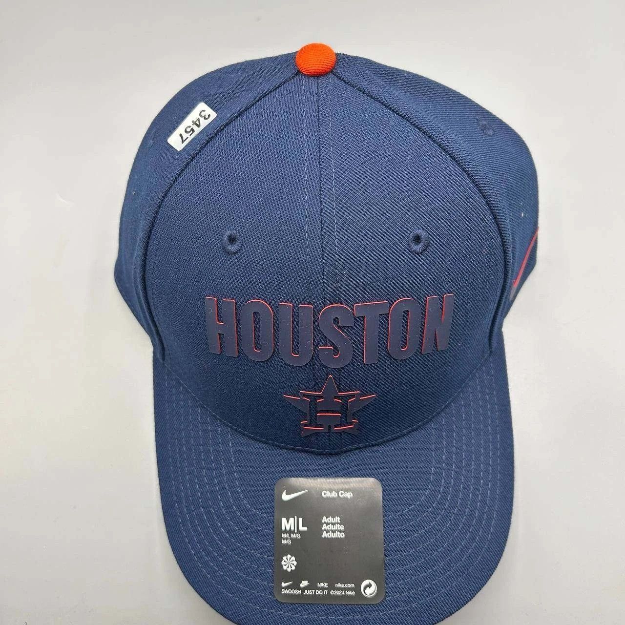 Nike Houston Astros x Nike Club Hat Men M-L Dri-Fit Strap Back Size ONE SIZE - 8 Thumbnail