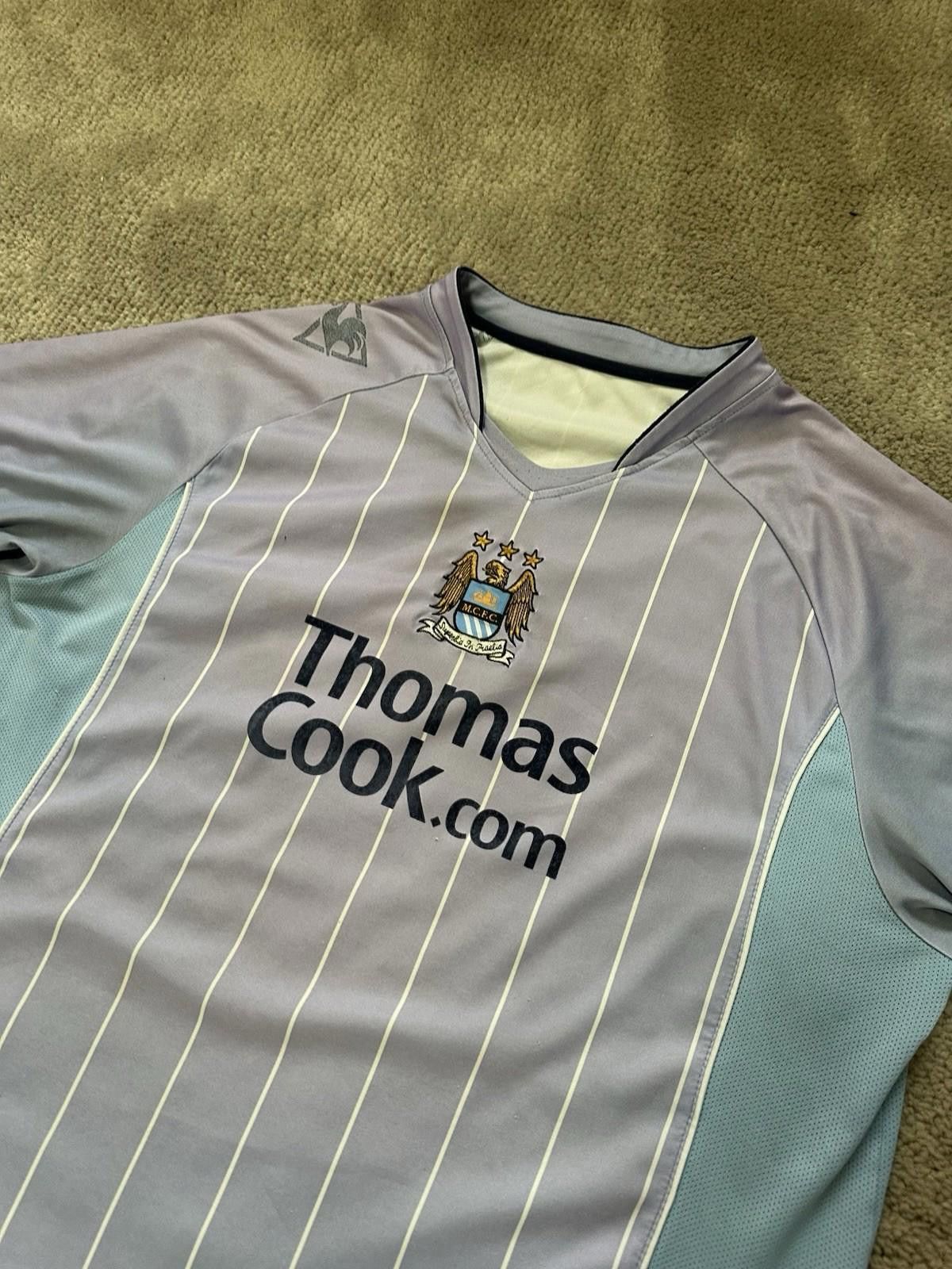 Le Coq Sportif MANCHESTER CITY 2007/08 Football Shirt Vintage Jersey Soccer Size US XL / EU 56 / 4 - 7 Thumbnail