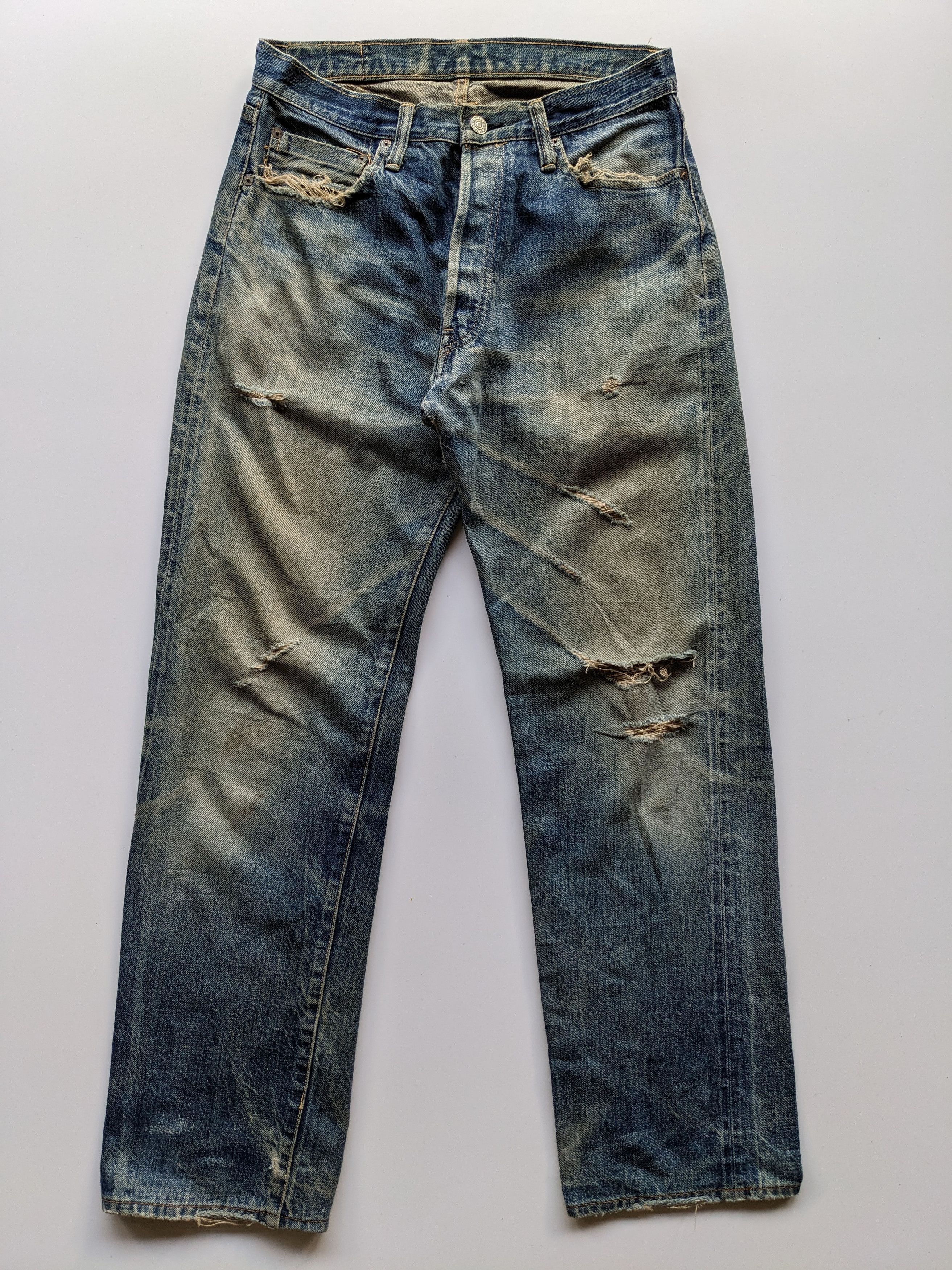 Japanese Brand Go West mudwash distressed selvedge jeans Size US 30 / EU 46 - 1 Thumbnail