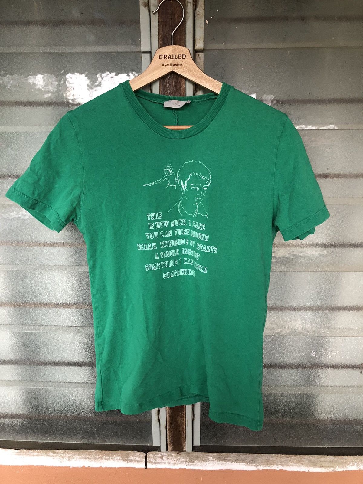 Dior Dior Graphic Photo Shirt Tee Green Size XS / US 0-2 / IT 36-38 - 2 Thumbnail