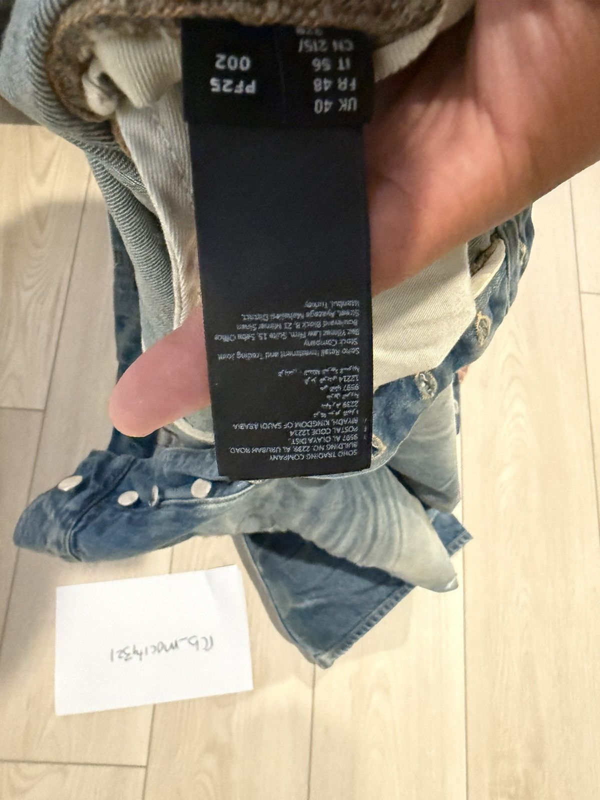 Amiri Amiri mx1 honeycomb striaght leg jeans Size US 40 / EU 56 - 8 Thumbnail