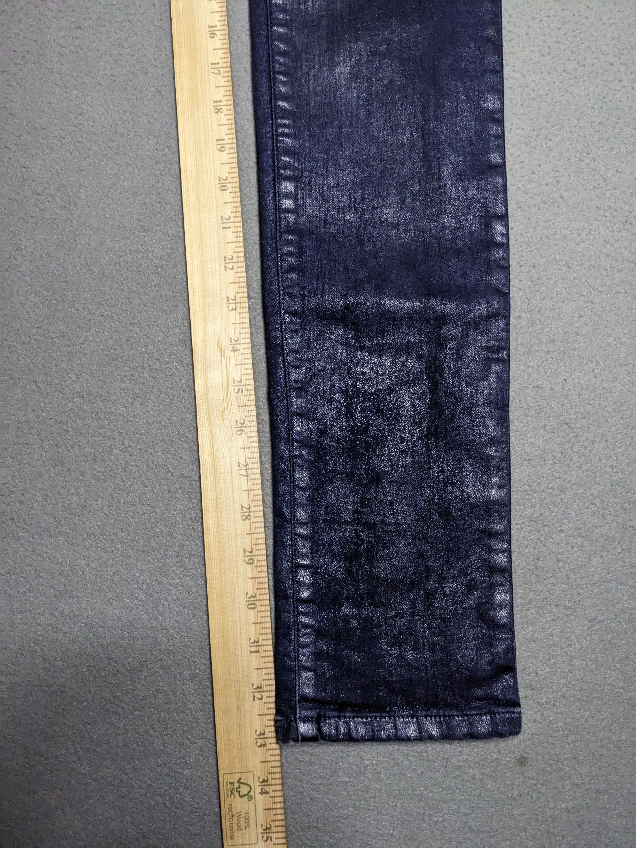 Diesel Diesel Livier SP Jeans Coated Denim 28x33 Skinny Low Rise Size 26" / US 2 / IT 38 - 18 Thumbnail