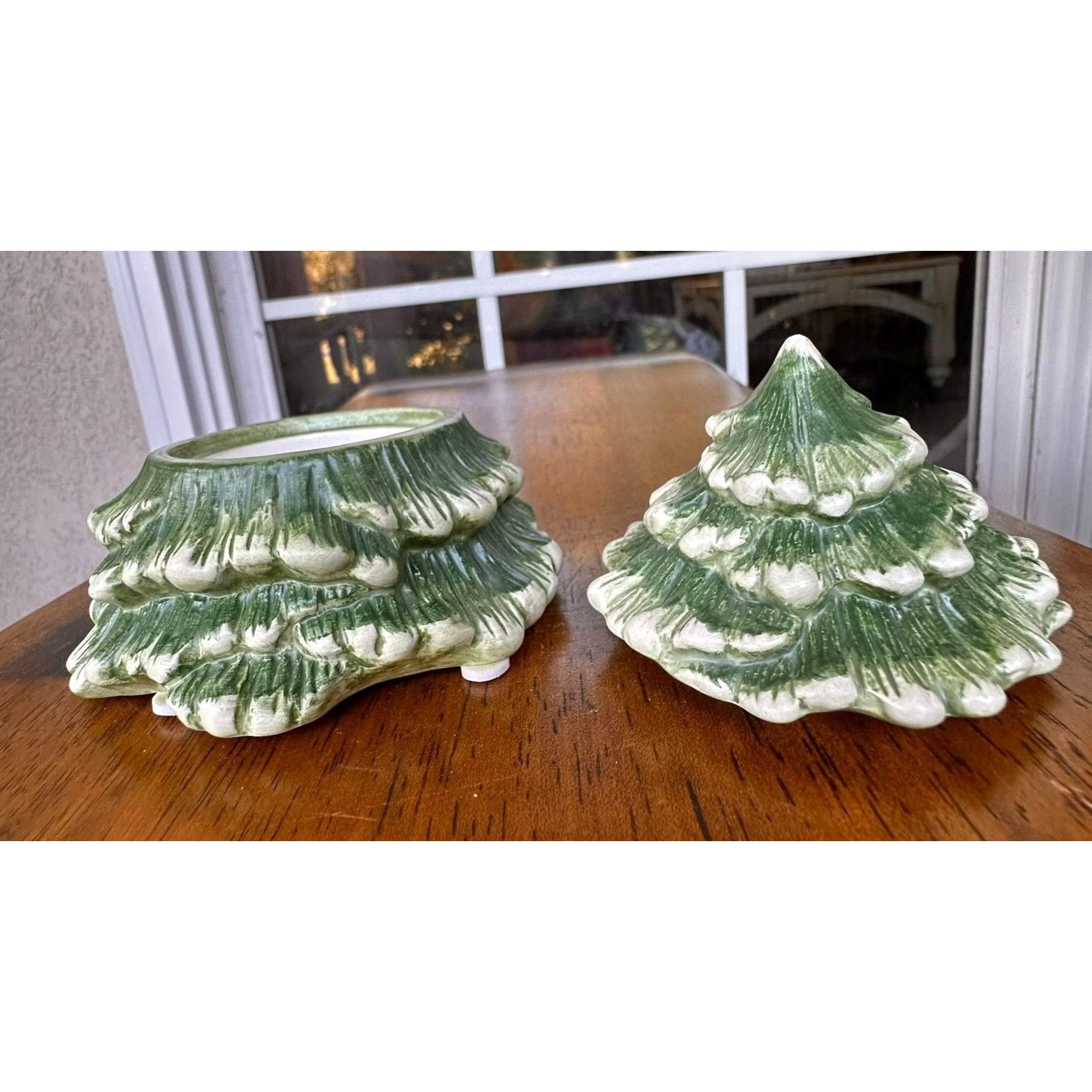 Designer × Vintage New McKenna Design Snowy Night Tea Light Holder Christmas Ca Size ONE SIZE - 6 Thumbnail