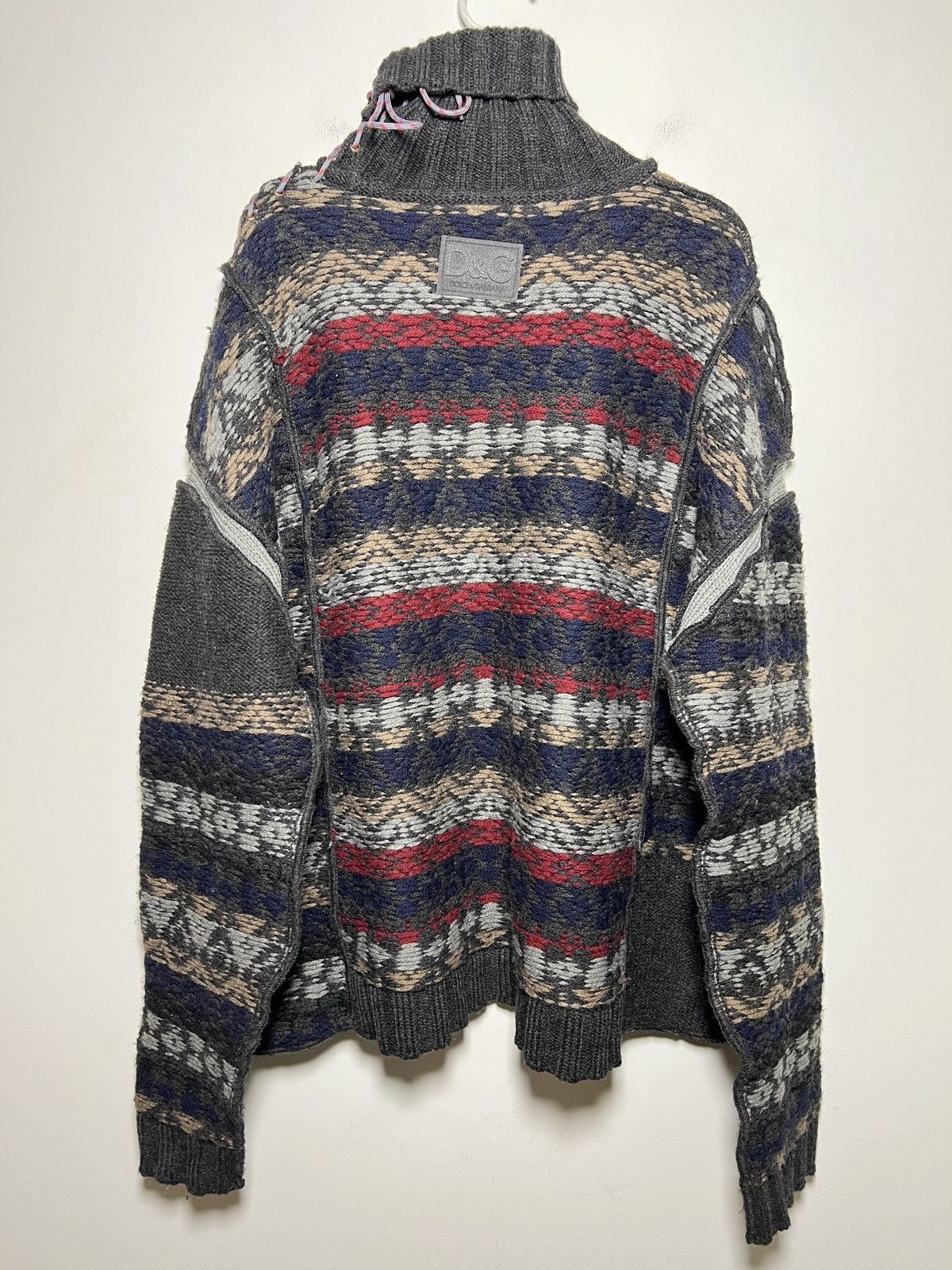 Dolce & Gabbana dolce&gabbana y2k patched mohair alpaca sweater Size US L / EU 52-54 / 3 - 11 Thumbnail